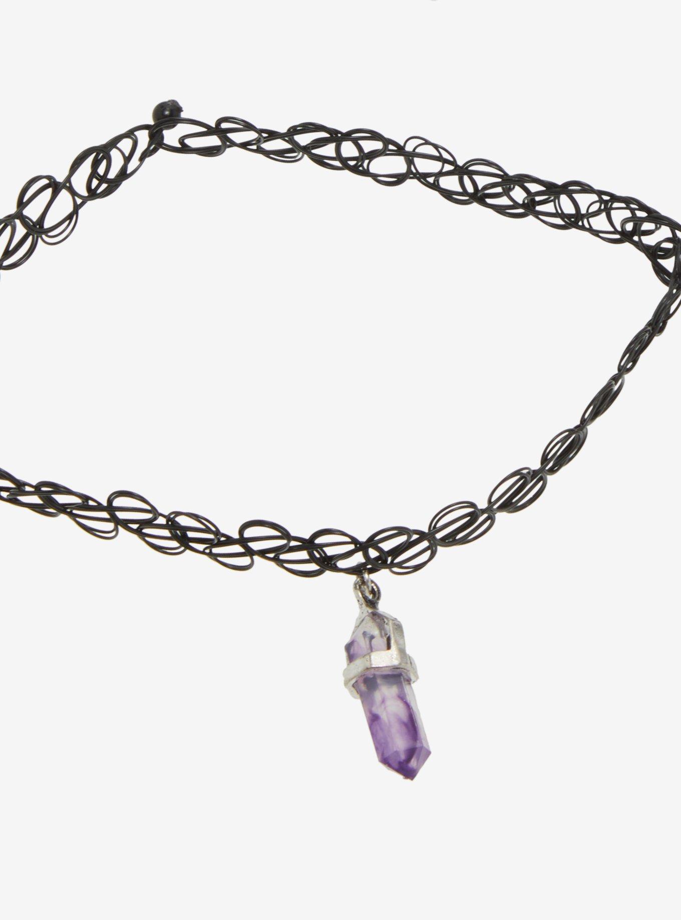Cosmic Aura Spell Crystal Tattoo Choker Set, , alternate
