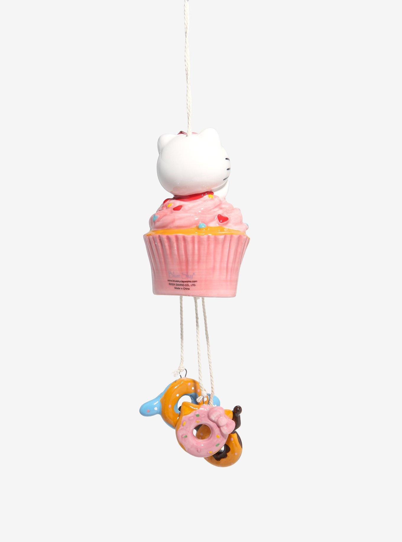 Blue Sky Hello Kitty Cupcake Hanging Chime