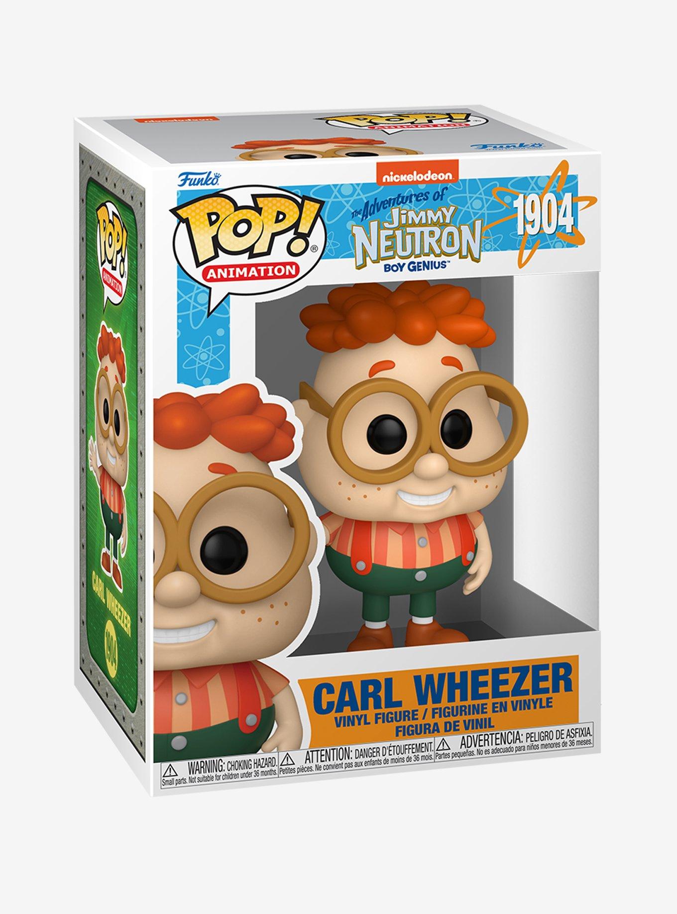 Funko The Adventures Of Jimmy Neutron, Boy Genius Pop! Animation Carl Wheezer Vinyl Figure, , hi-res