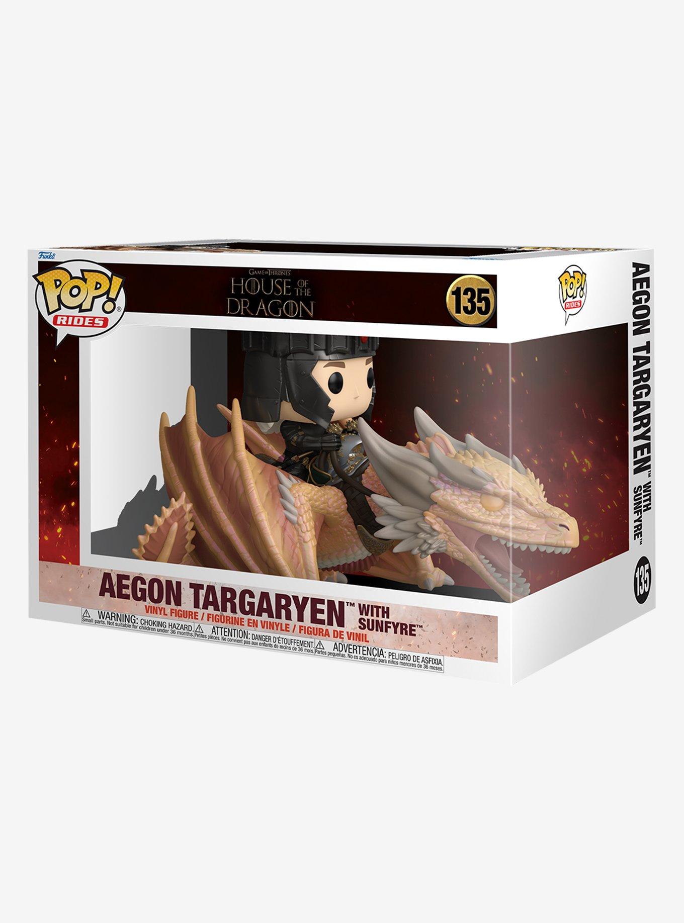 Funko House Of The Dragon Pop! Rides Aegon Targaryen With Sunfyre Vinyl Figure, , hi-res