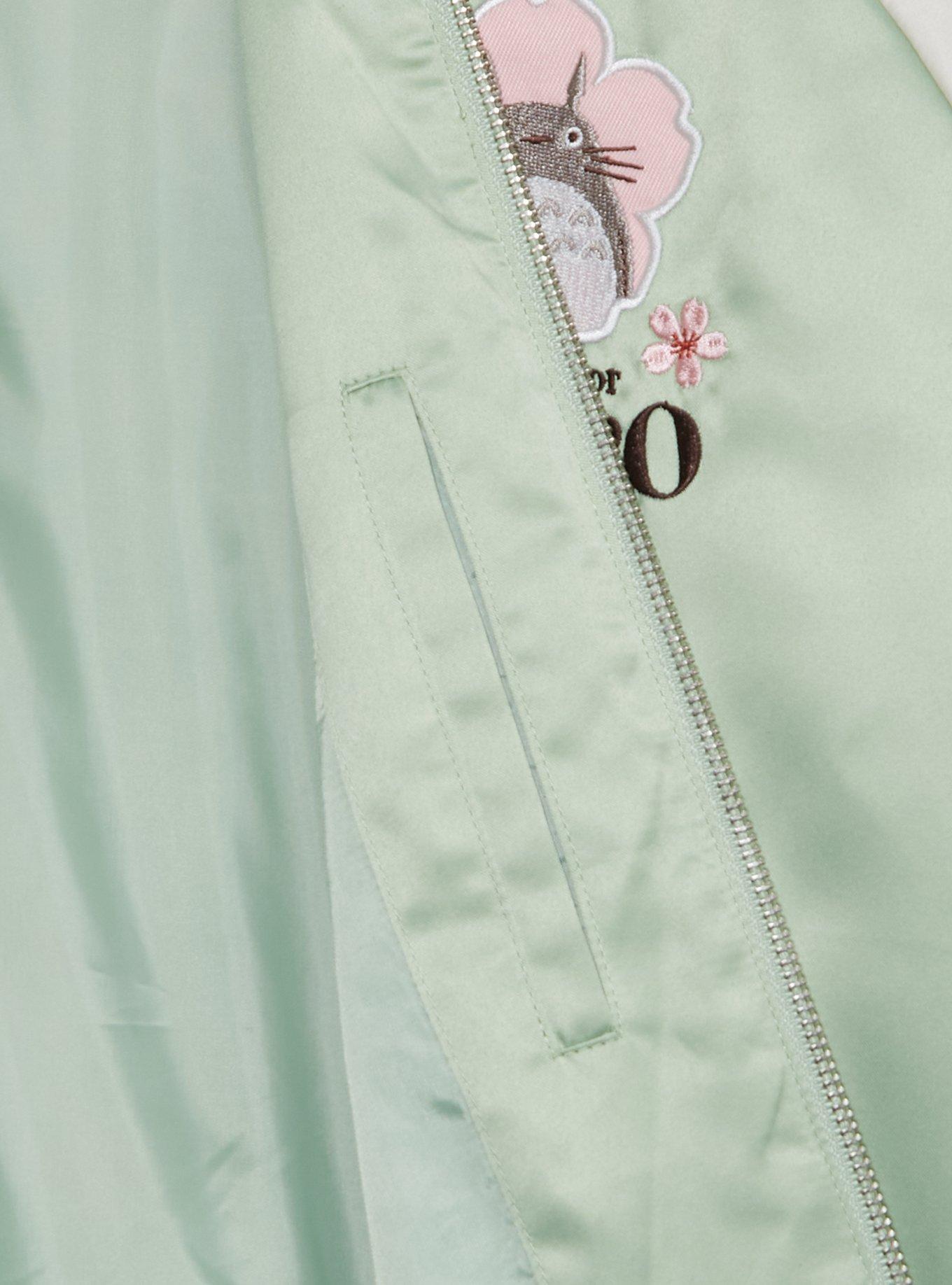 Studio Ghibli&reg; My Neighbor Totoro Catbus Sakura Jacket &mdash; BoxLunch Exclusive, SAGE GREEN, alternate