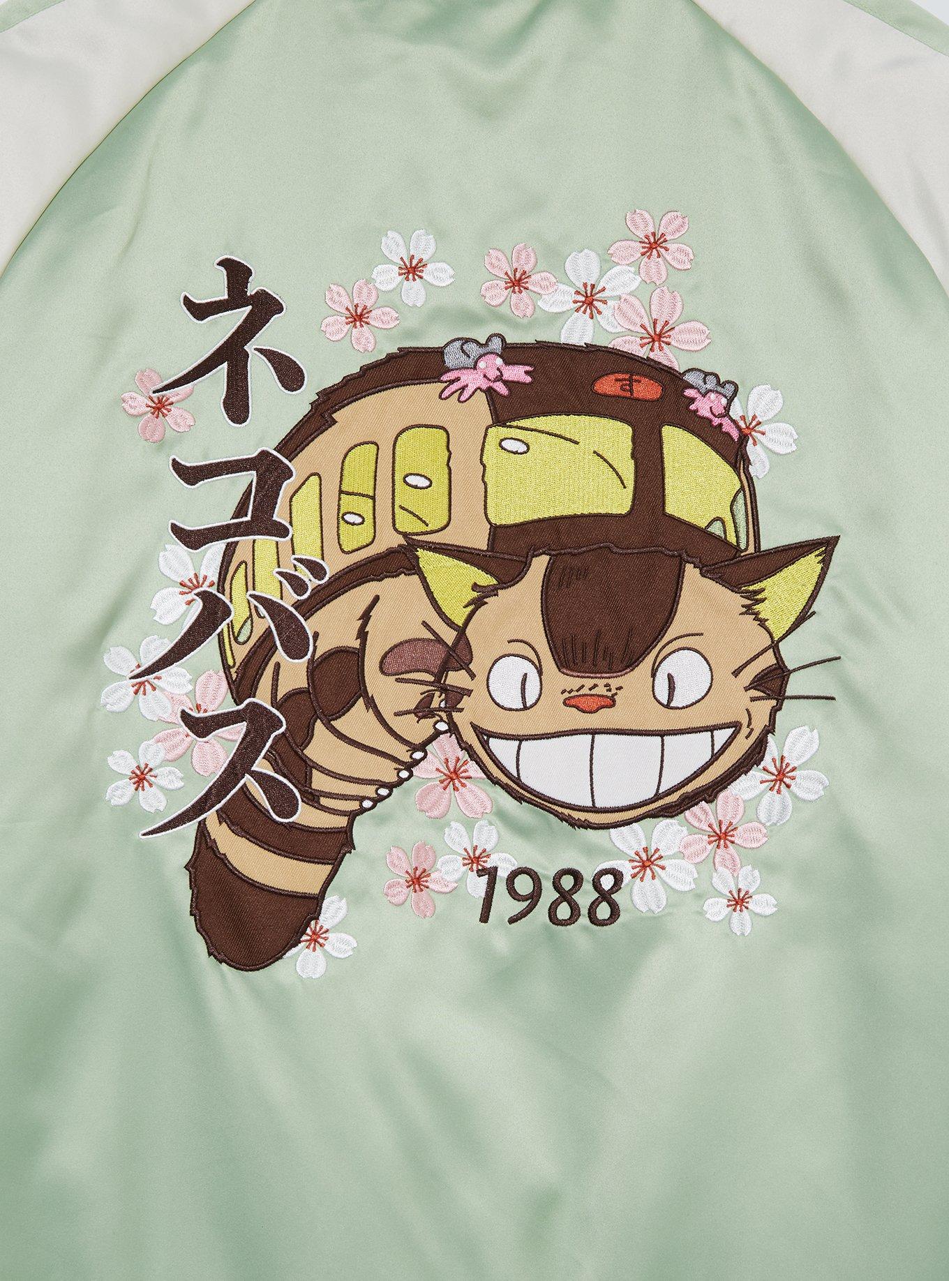 Studio Ghibli&reg; My Neighbor Totoro Catbus Sakura Jacket &mdash; BoxLunch Exclusive, SAGE GREEN, alternate