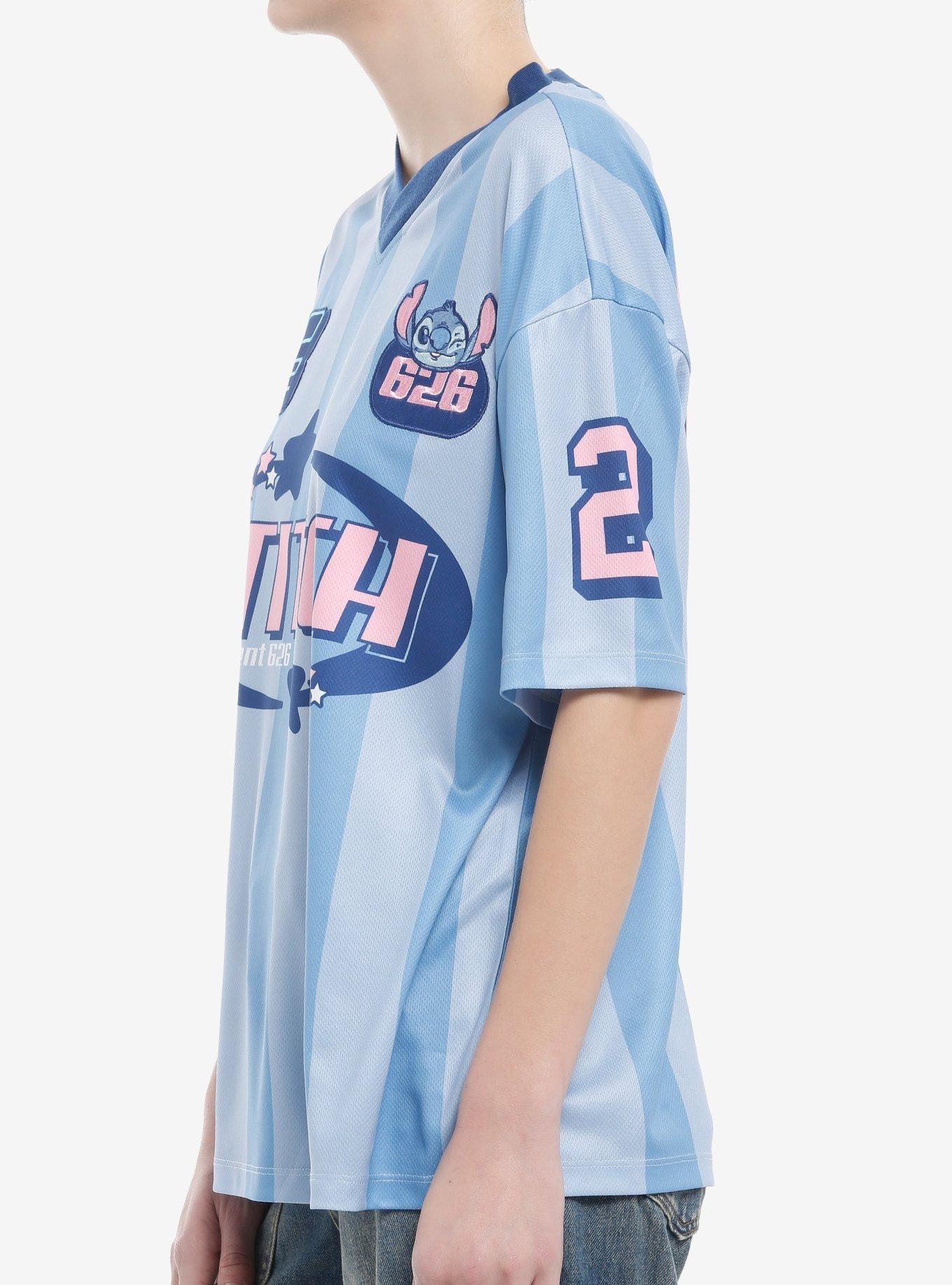 Disney Stitch Blue Girls Soccer Jersey, MULTI, alternate