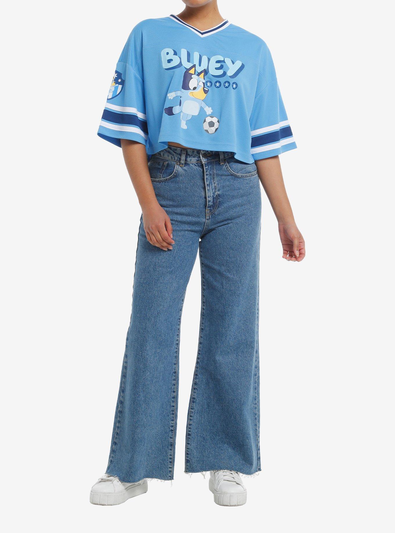 Bluey Crop Girls Football Jersey, MULTI, alternate