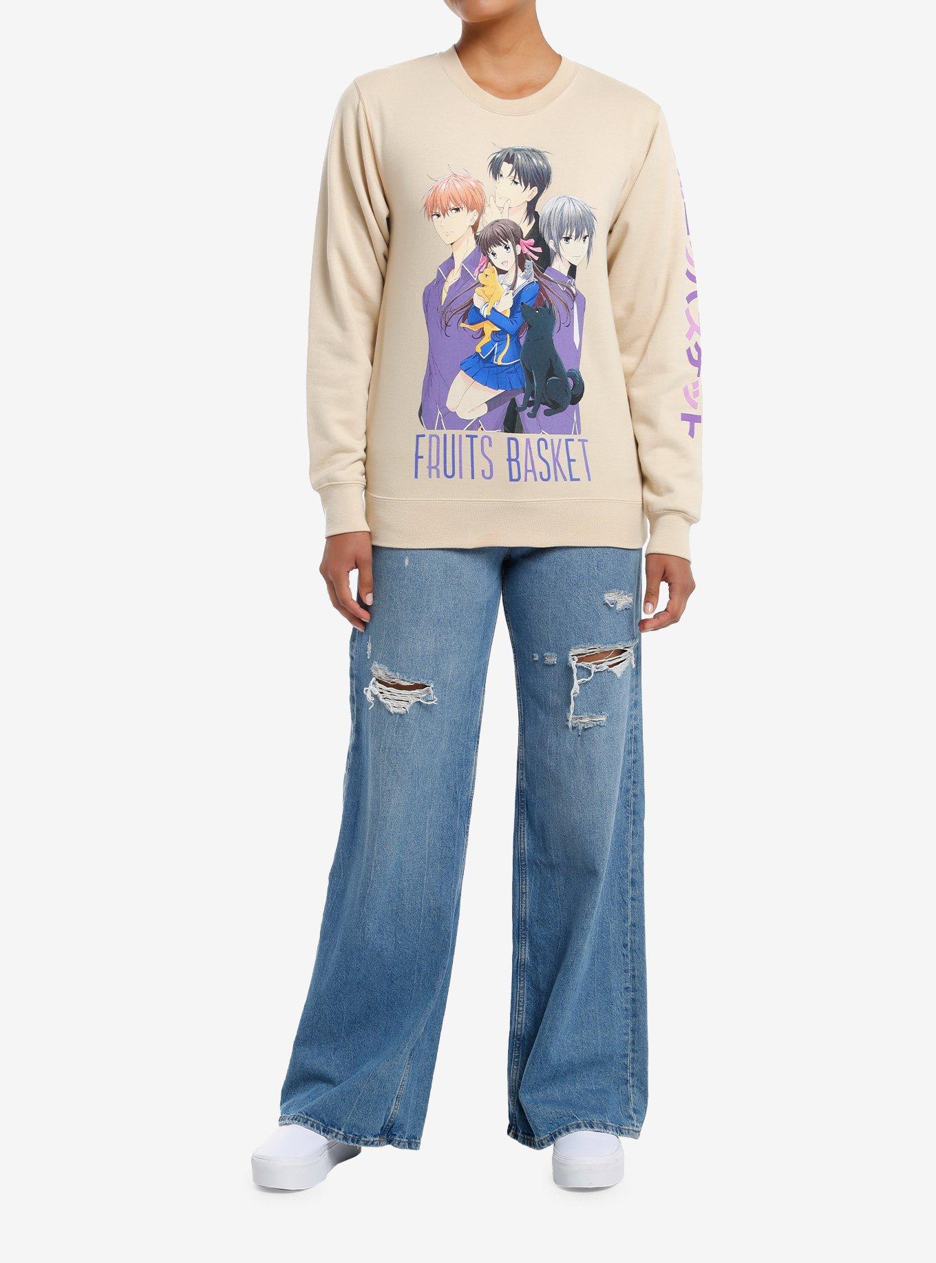 Fruits Basket Group Photo Girls Sweatshirt, , hi-res