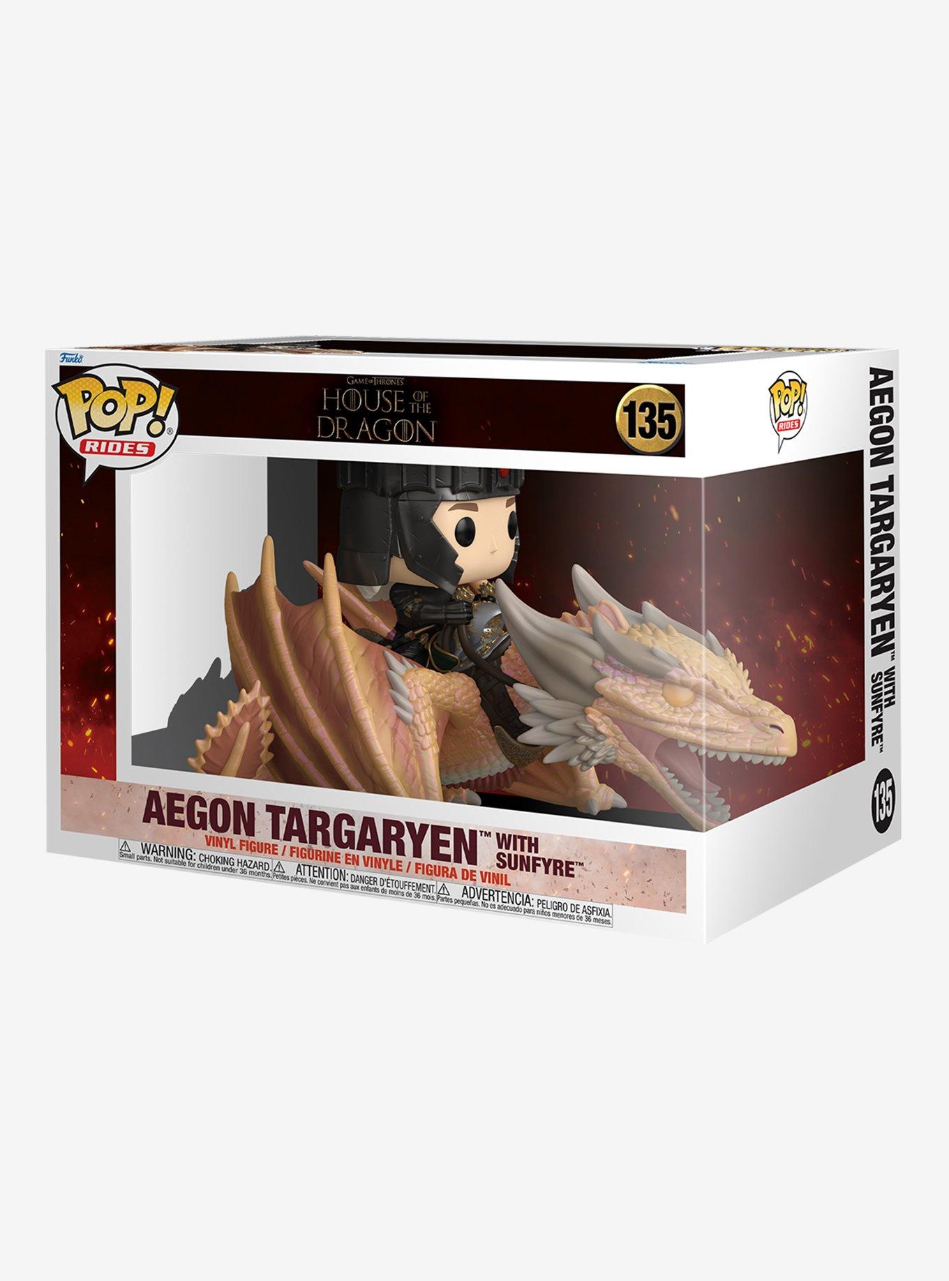 Funko Pop! Rides House of the Dragon Aegon Targaryen with Sunfyre Vinyl Figure, , hi-res
