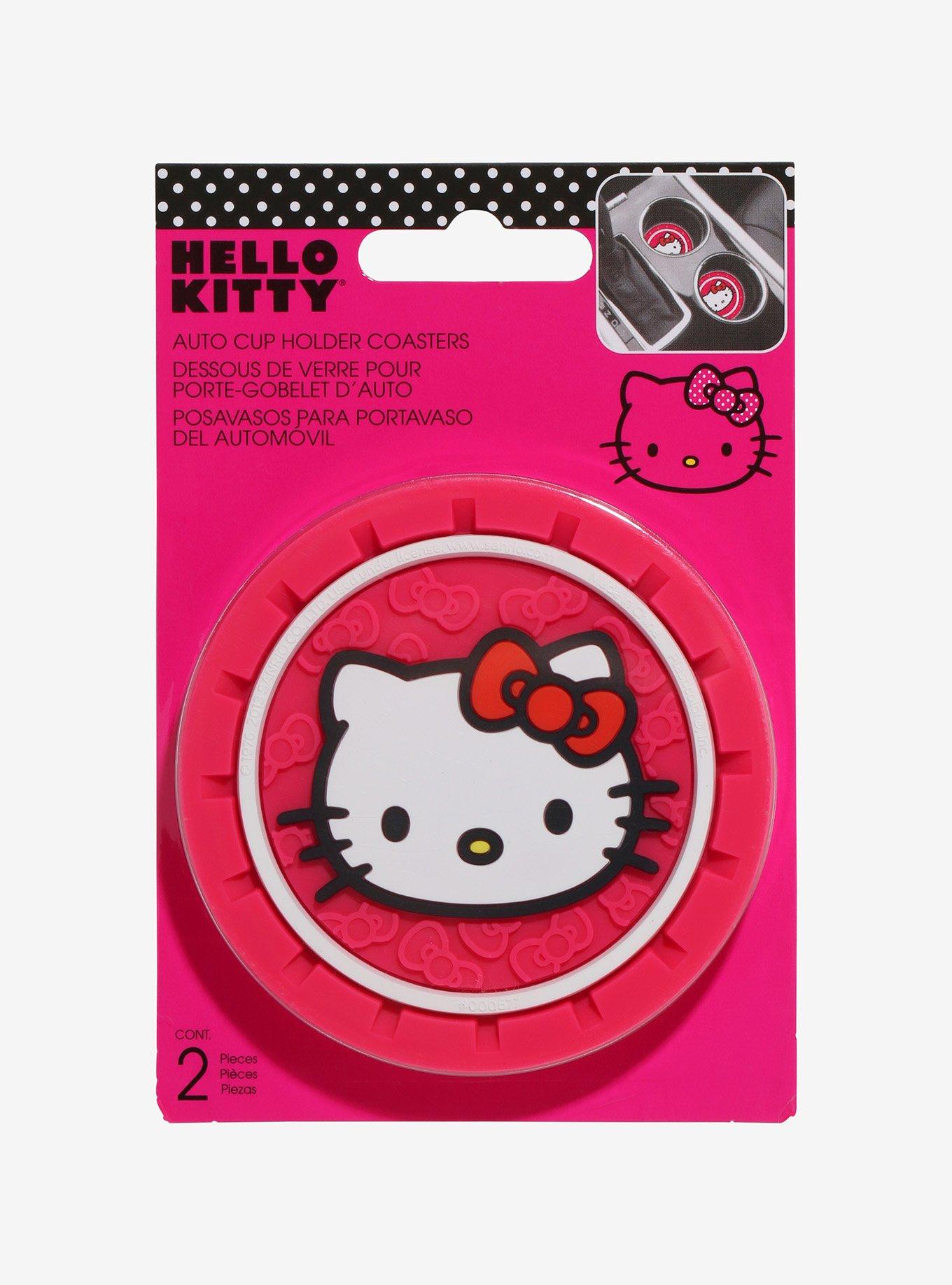 Sanrio Hello Kitty Head Car Coaster Set, , hi-res