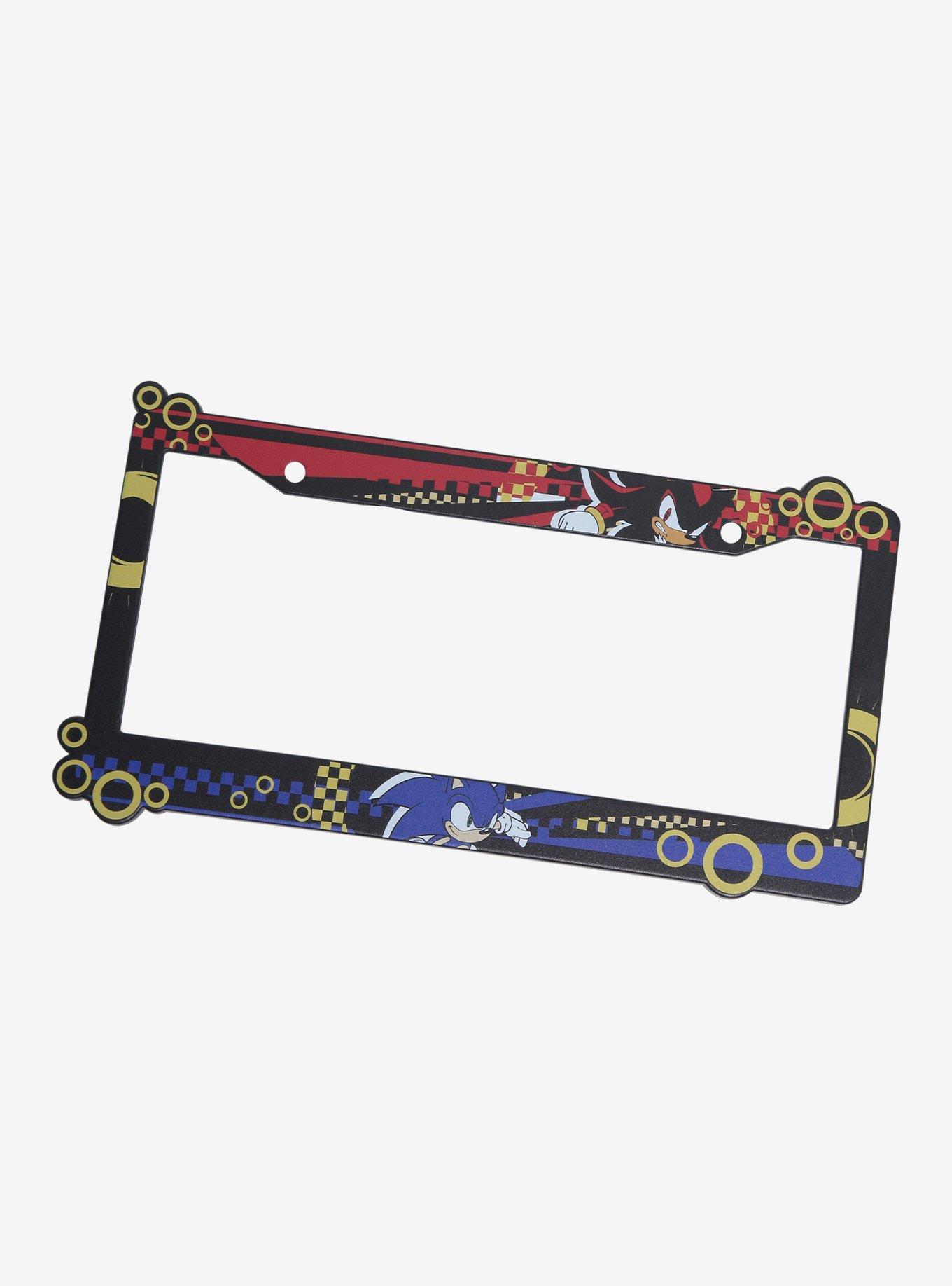 Sonic the Hedgehog Shadow & Sonic License Plate Frame — BoxLunch Exclusive, , hi-res