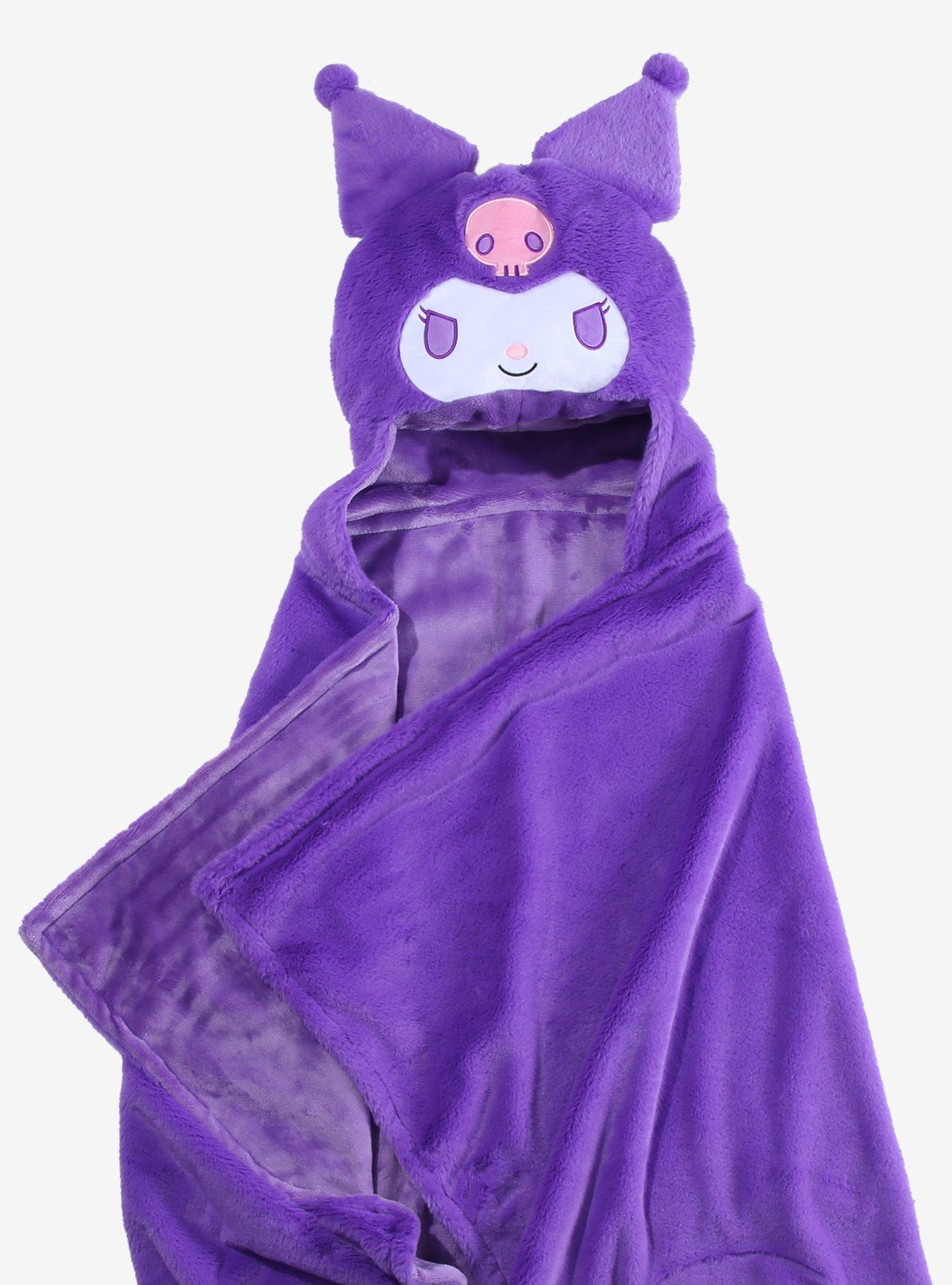 Sanrio Kuromi Plush Hooded Throw - BoxLunch Exclusive, , hi-res