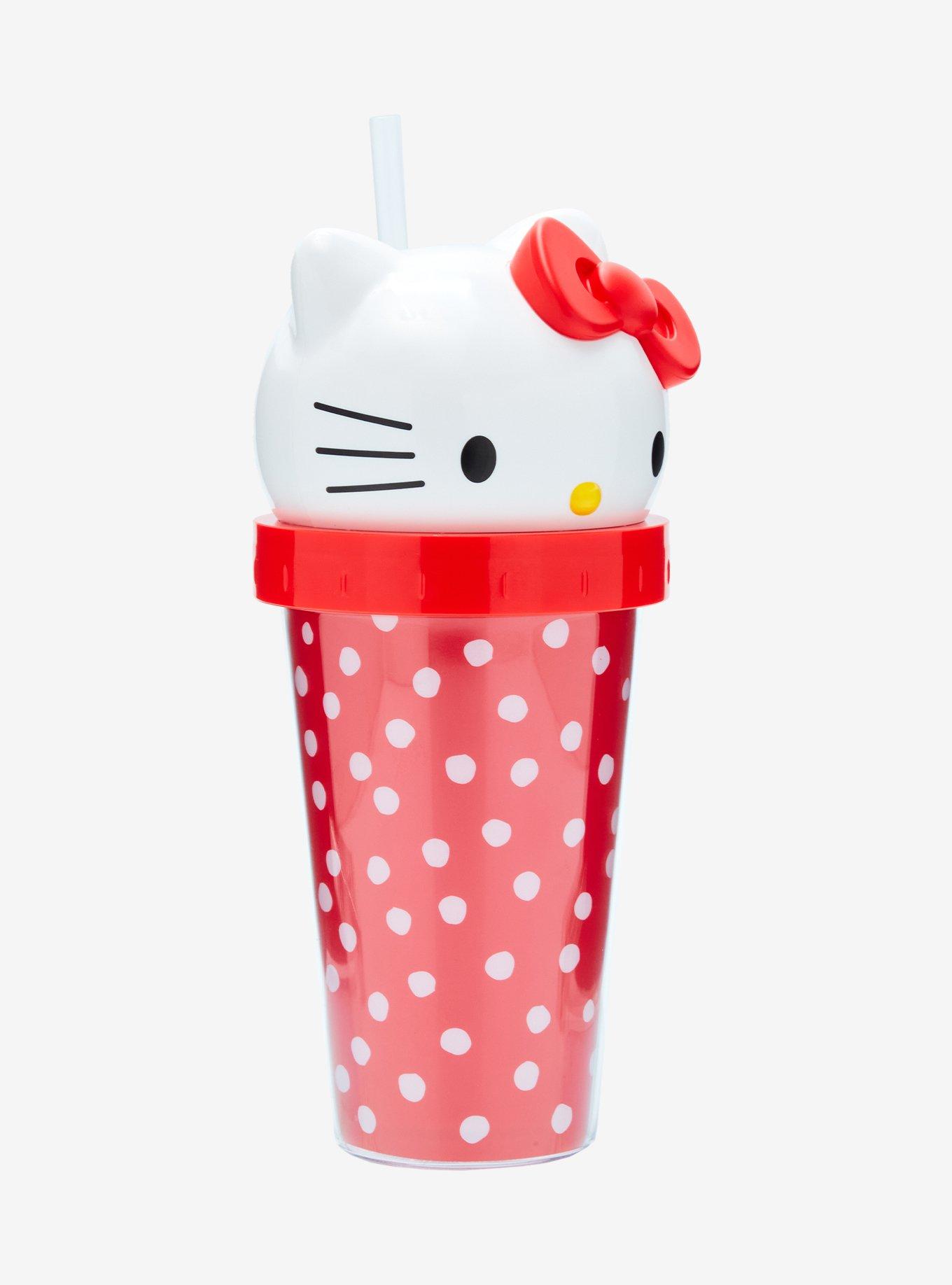 Sanrio Hello Kitty Polka Dot Figural Carnival Cup with Straw, , alternate