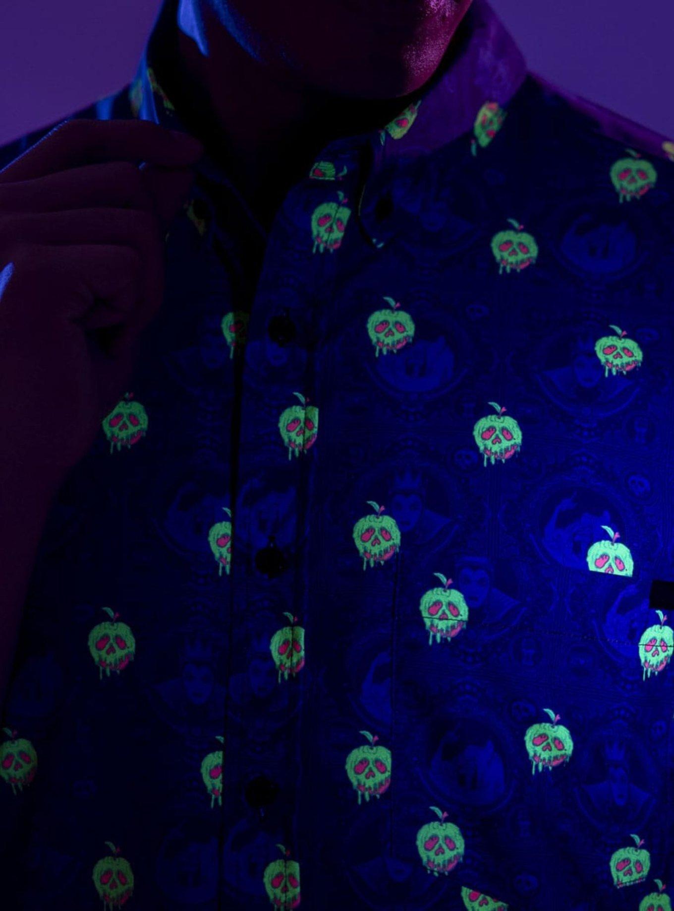 RSVLTS x Disney Villains Bad Apples Button-Up Shirt, BLUE, alternate