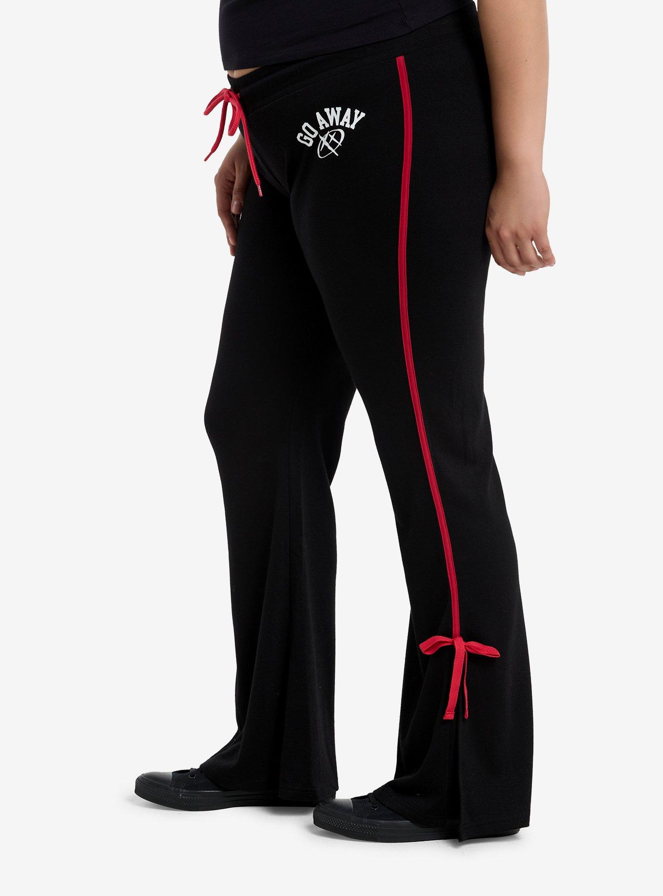 Always Sleepy Club Flare Girls Lounge Pants Plus Size, BLACK, alternate