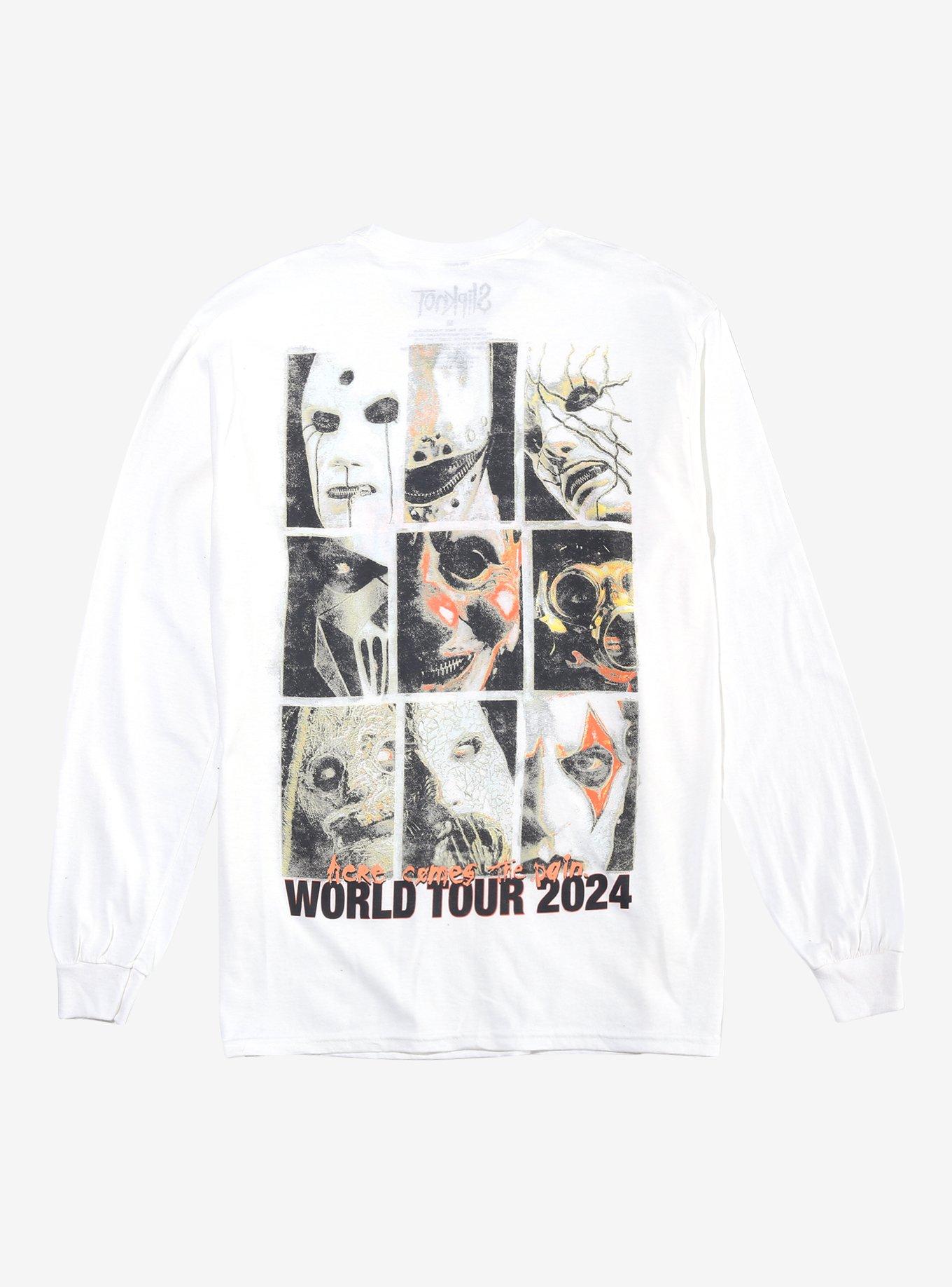 Slipknot World Tour 2024 Two-Sided Long-Sleeve T-Shirt, BRIGHT WHITE, alternate