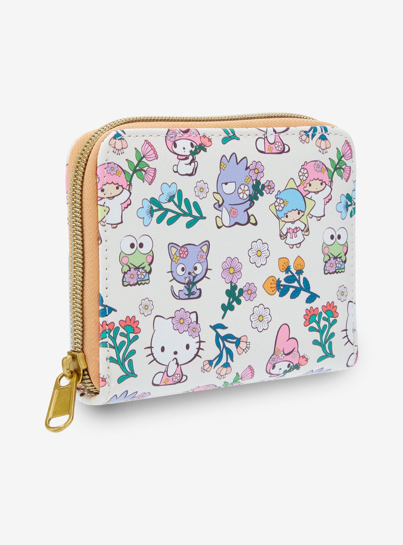 Loungefly Hello Kitty And Friends Floral Mini Zipper Wallet, , hi-res