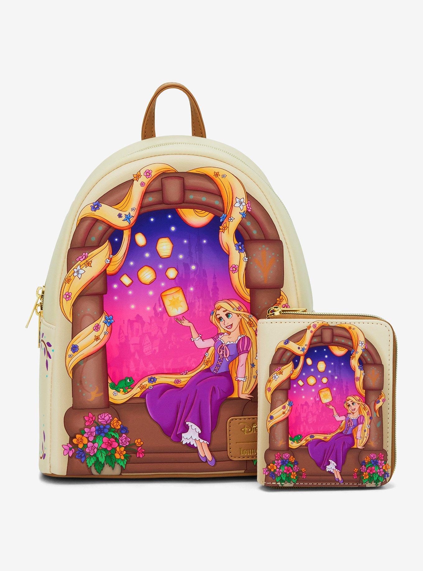 Loungefly Disney Tangled Rapunzel Lantern Window Mini Zipper Wallet, , alternate