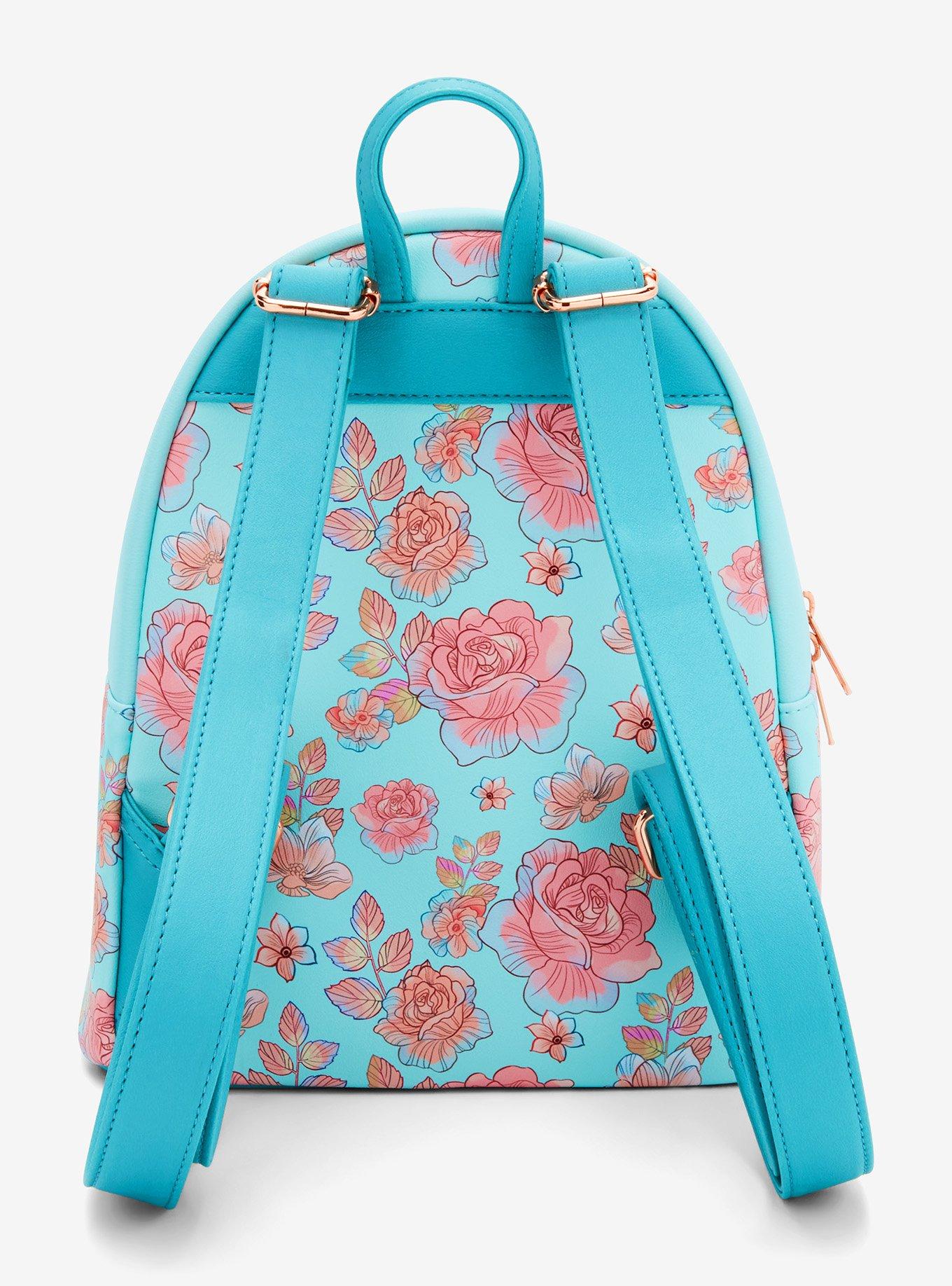 Loungefly Disney Cinderella Pink Flowers Mini Backpack, , alternate