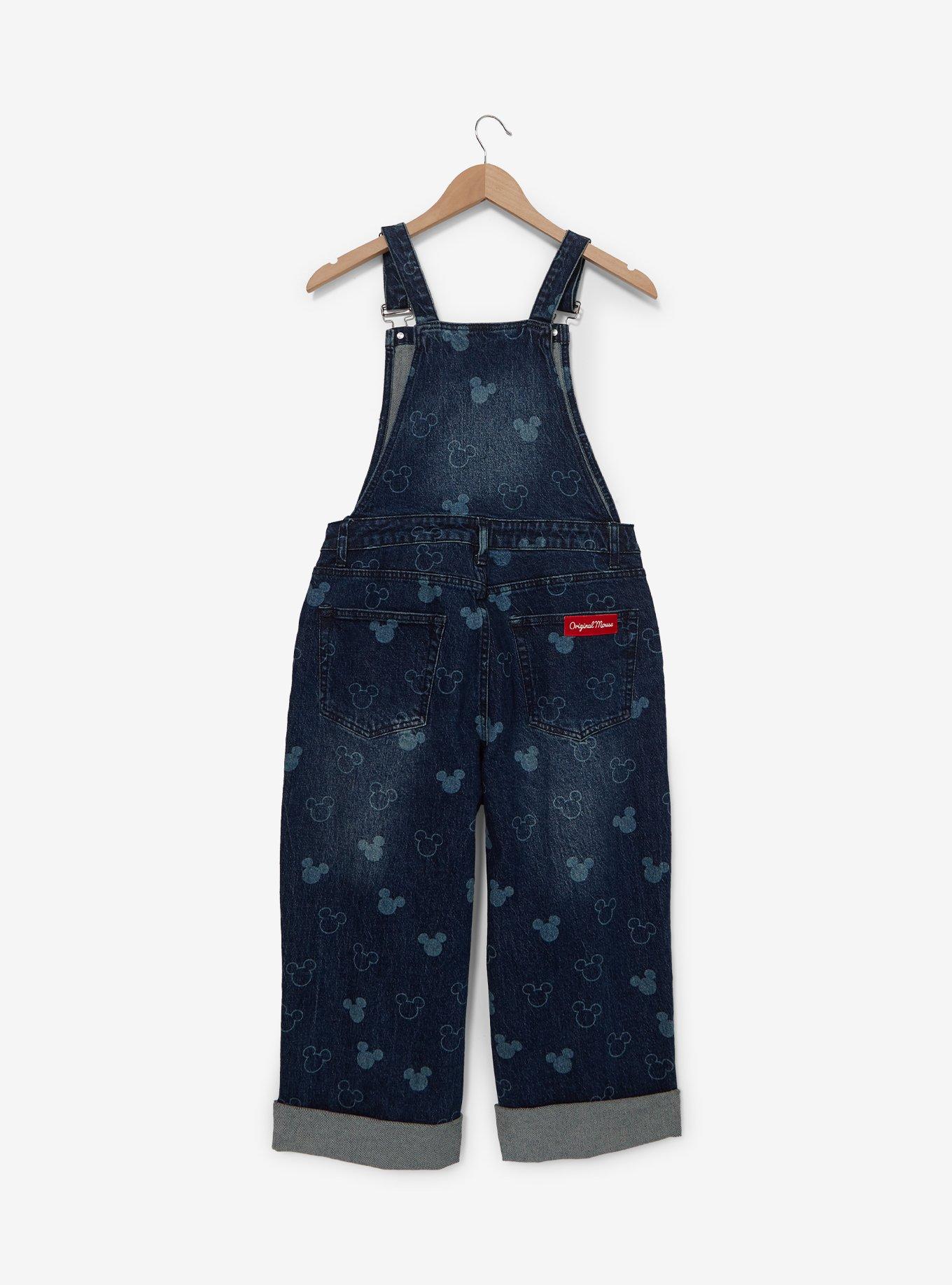 Disney Mickey Mouse Silhouette Allover Print Women's Overalls - BoxLunch Exclusive, , hi-res