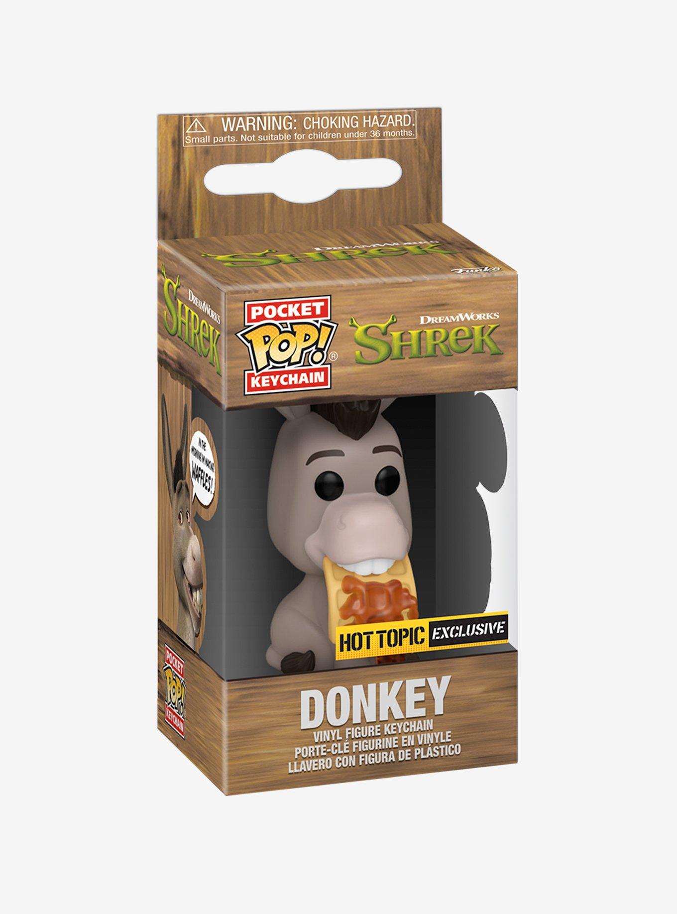 Funko Shrek Pocket Pop! Donkey Vinyl Key Chain Hot Topic Exclusive, , hi-res