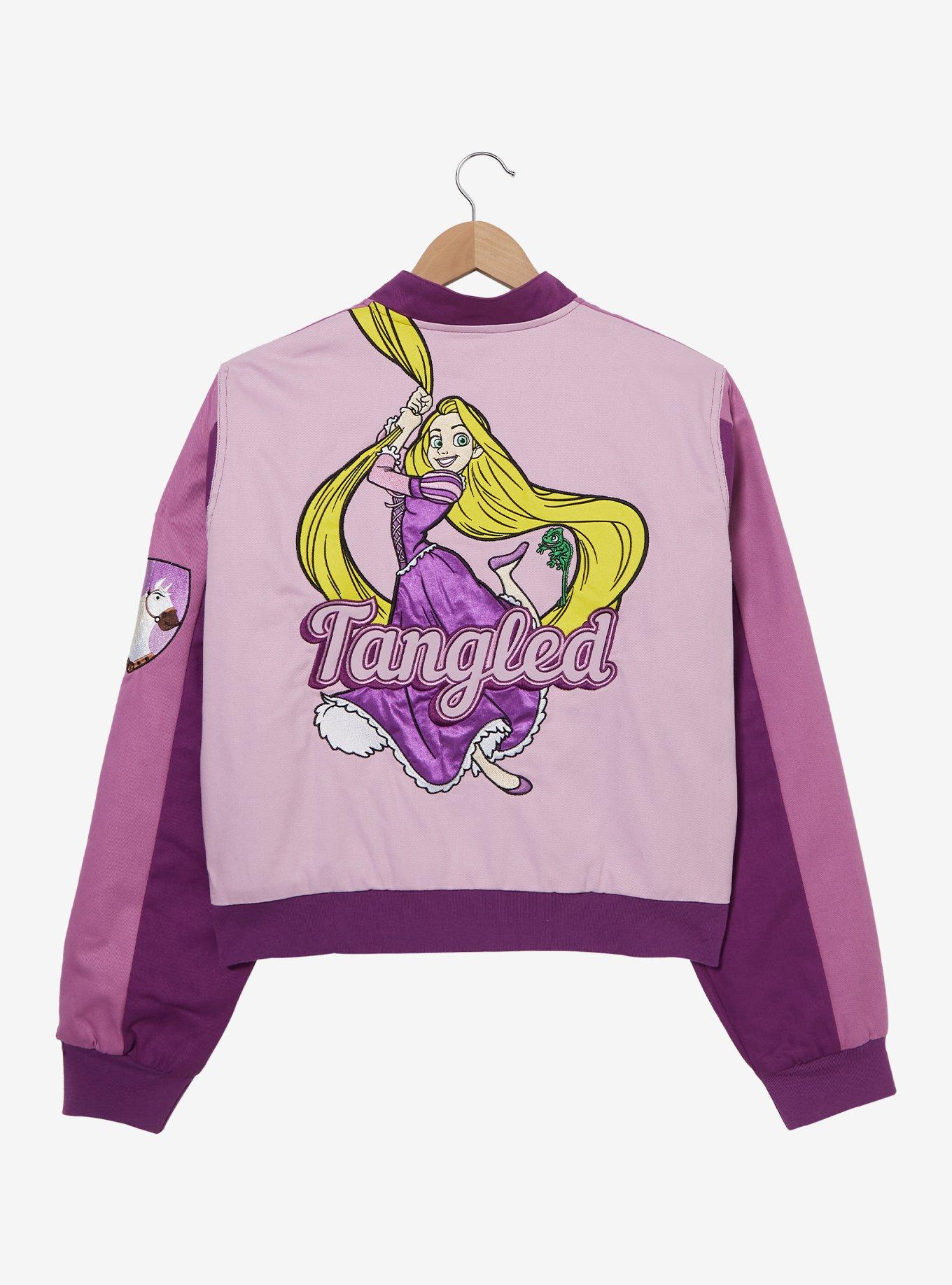 Disney Tangled Rapunzel Women's Plus Cropped Moto Jacket — BoxLunch Exclusive