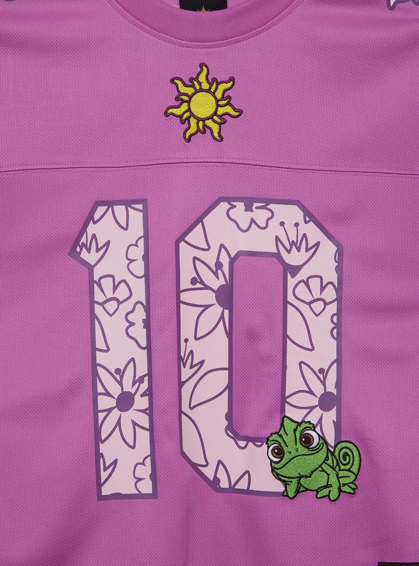 Disney Tangled Rapunzel Women's Cropped Football Jersey - BoxLunch Exclusive, , hi-res