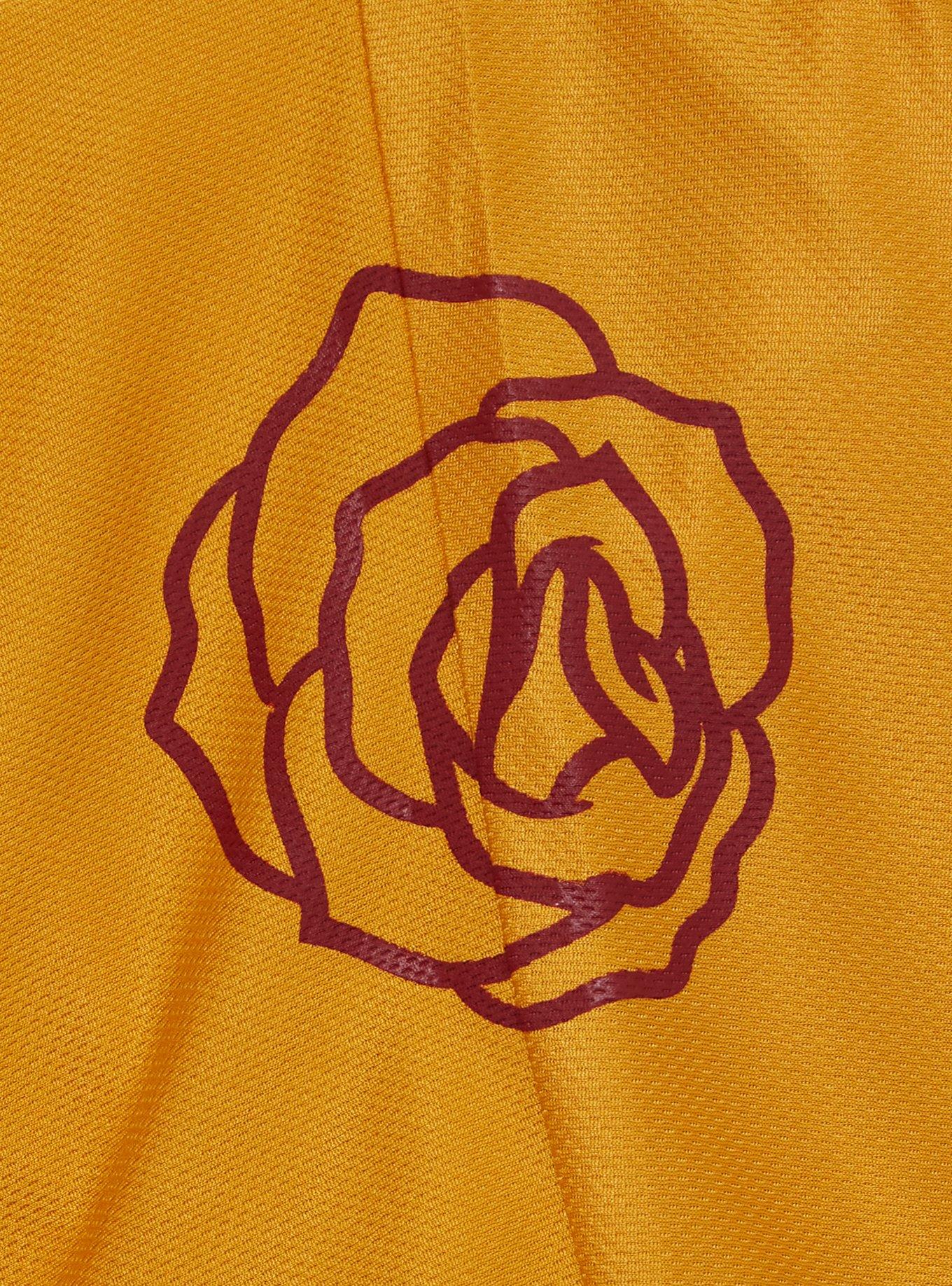 Disney Beauty and the Beast Belle Cropped Women's Football Jersey - BoxLunch Exclusive, GOLD, alternate