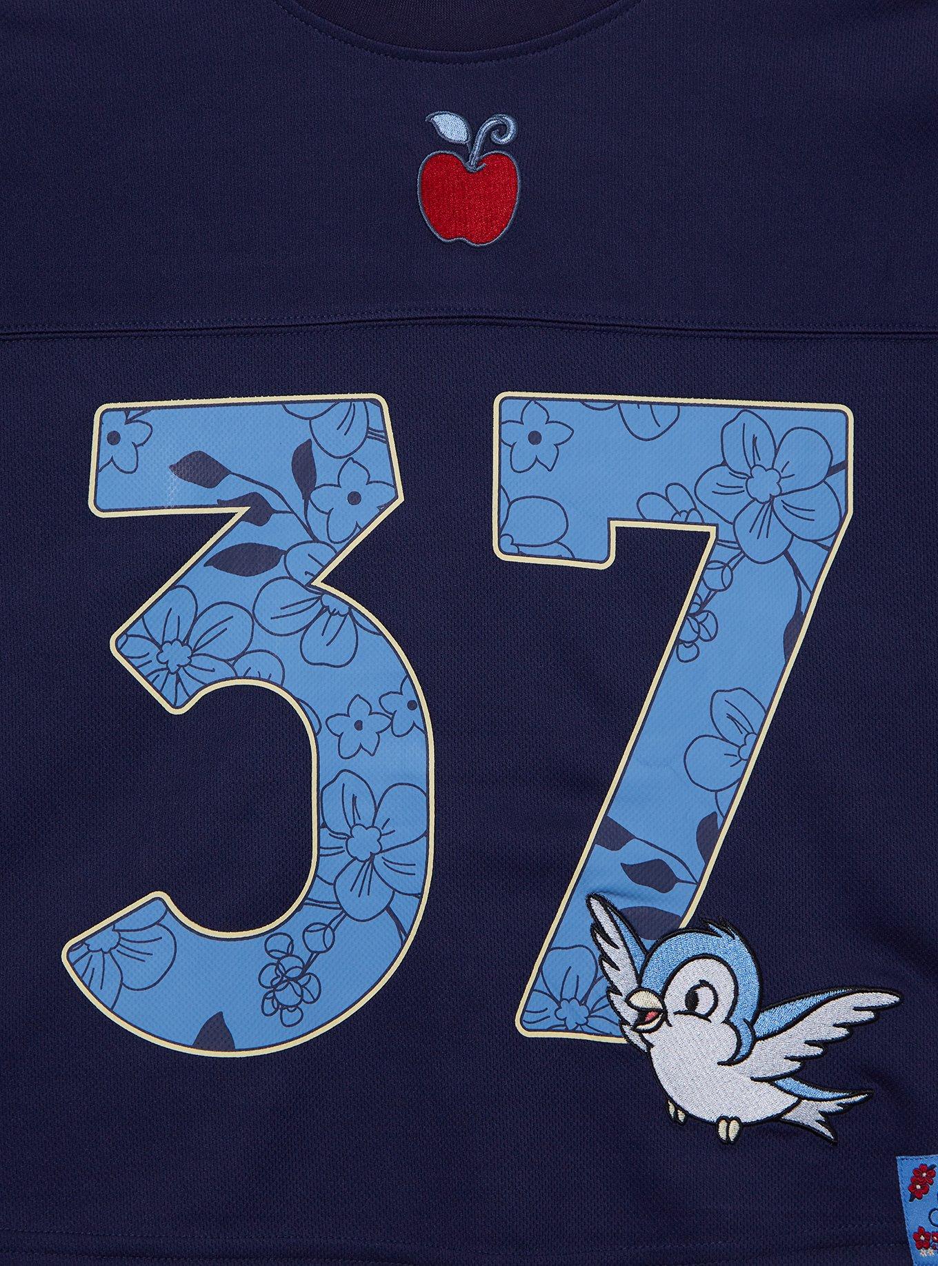 Disney Snow White and The Seven Dwarfs Snow White Cropped Women's Football Jersey - BoxLunch Exclusive, , hi-res