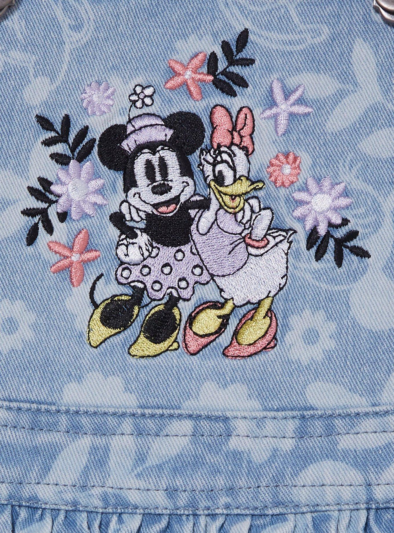 Disney Minnie Mouse & Daisy Duck Toddler Denim Dress — BoxLunch Exclusive, , hi-res