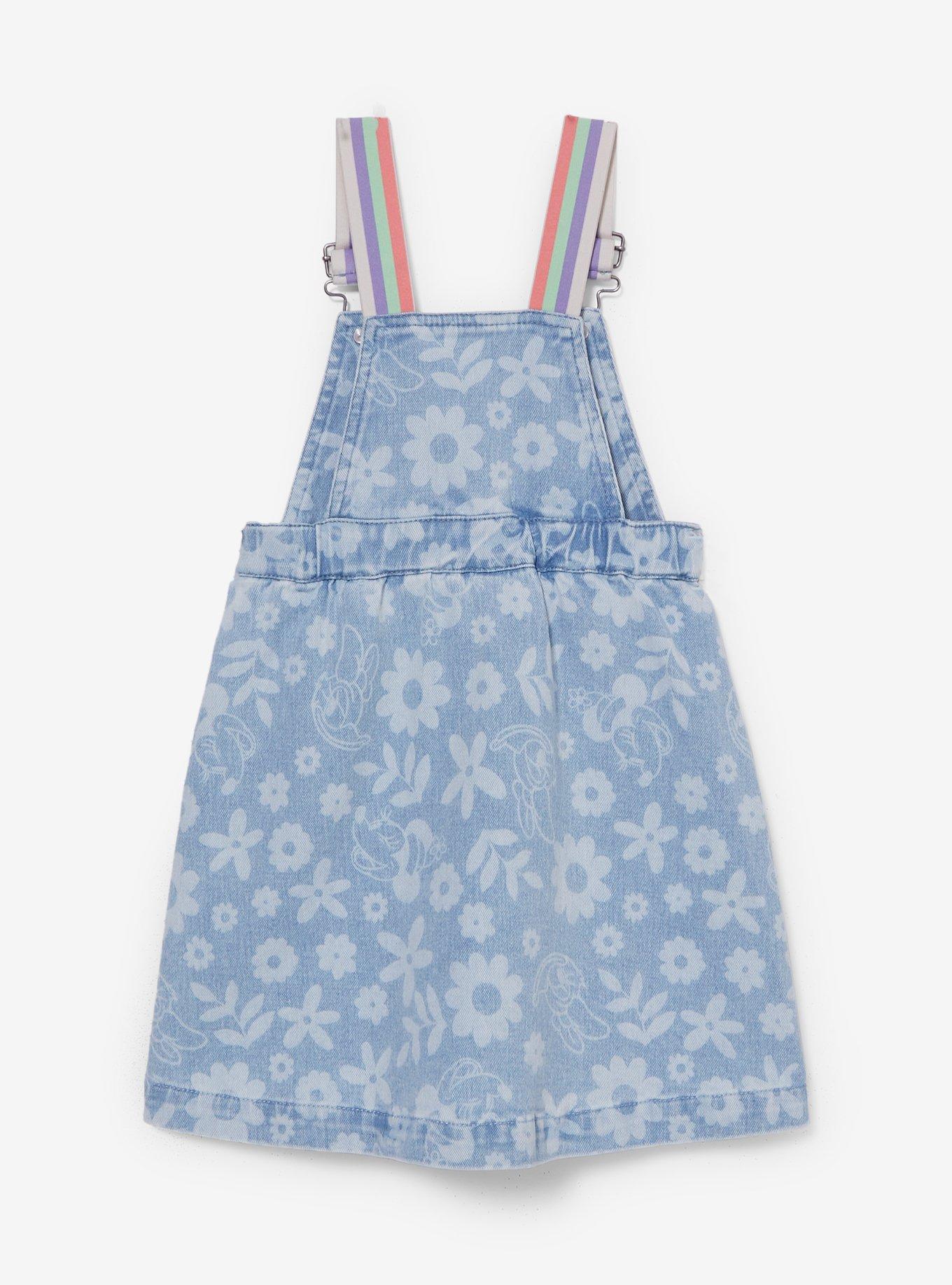 Disney Minnie Mouse & Daisy Duck Toddler Denim Dress — BoxLunch Exclusive, DENIM, alternate