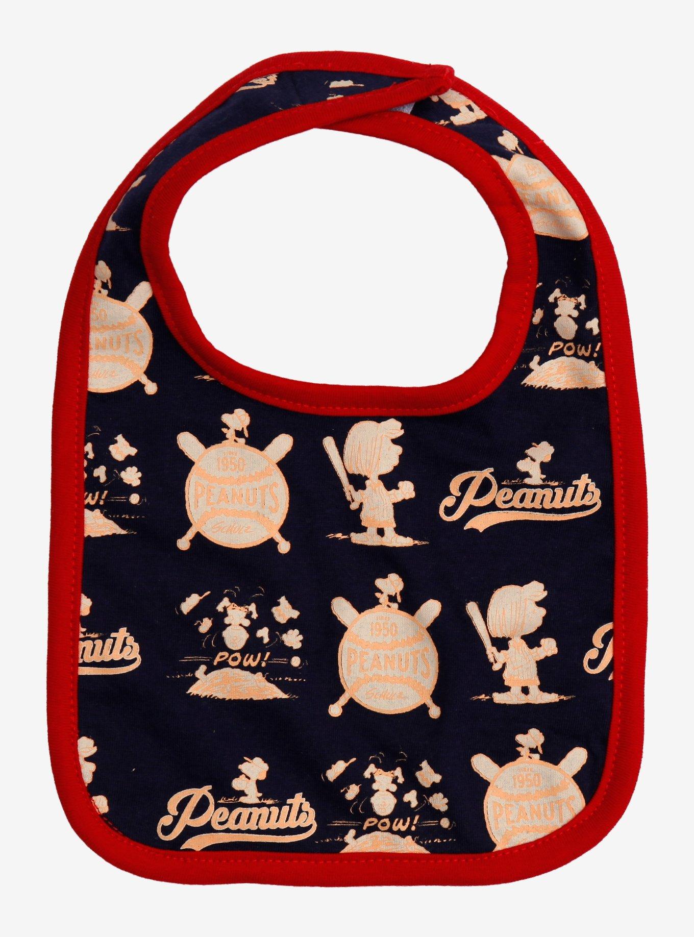 Peanuts Baseball Infant Bib Set &mdash; BoxLunch Exclusive, , alternate