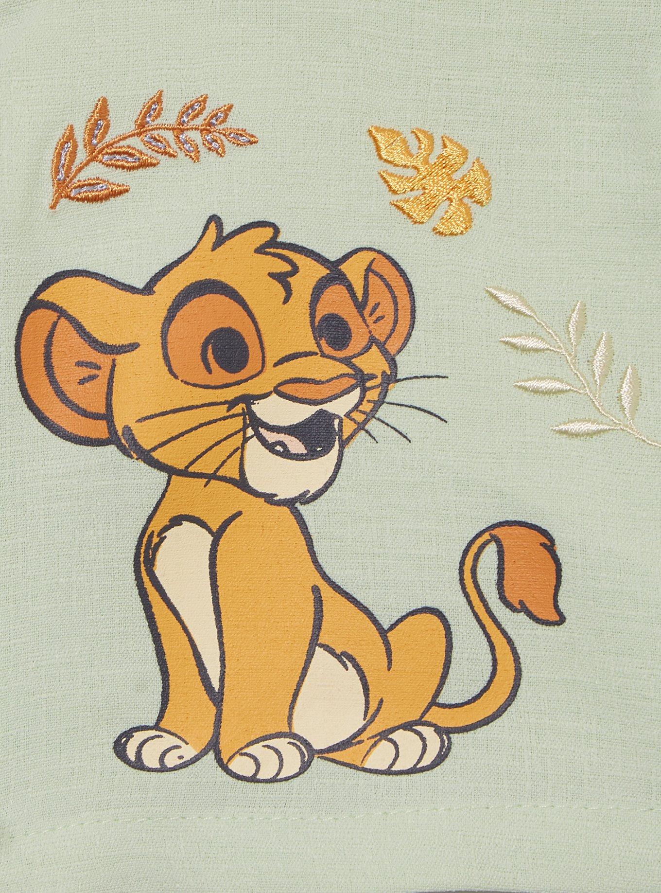 Disney The Lion King Simba, Timon, & Pumbaa Infant Linen Shirt and Pants Set - BoxLunch Exclusive, SAGE, alternate
