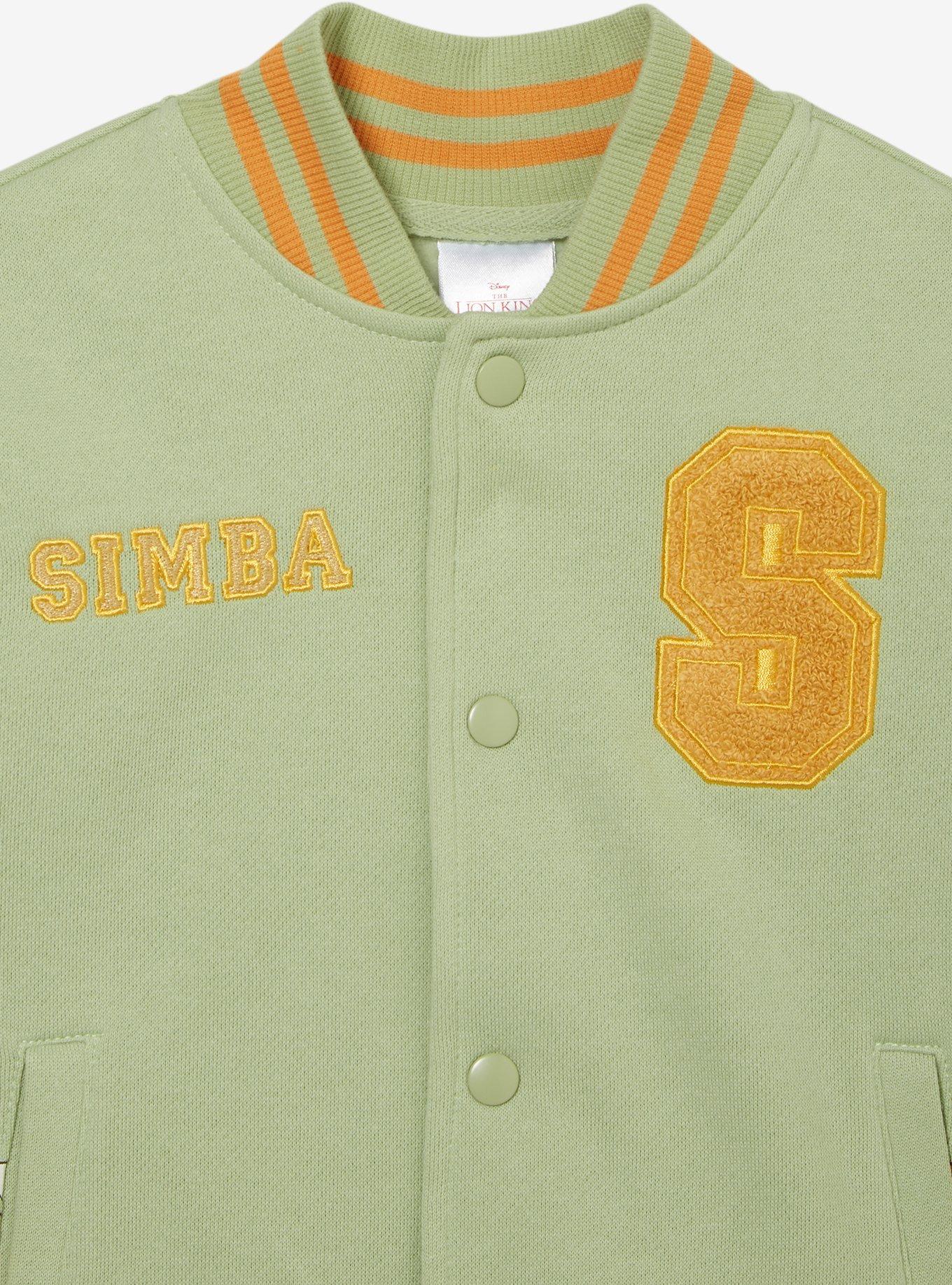 Disney The Lion King Simba, Timon, & Pumbaa Toddler Varsity Jacket — BoxLunch Exclusive, BEIGE, alternate