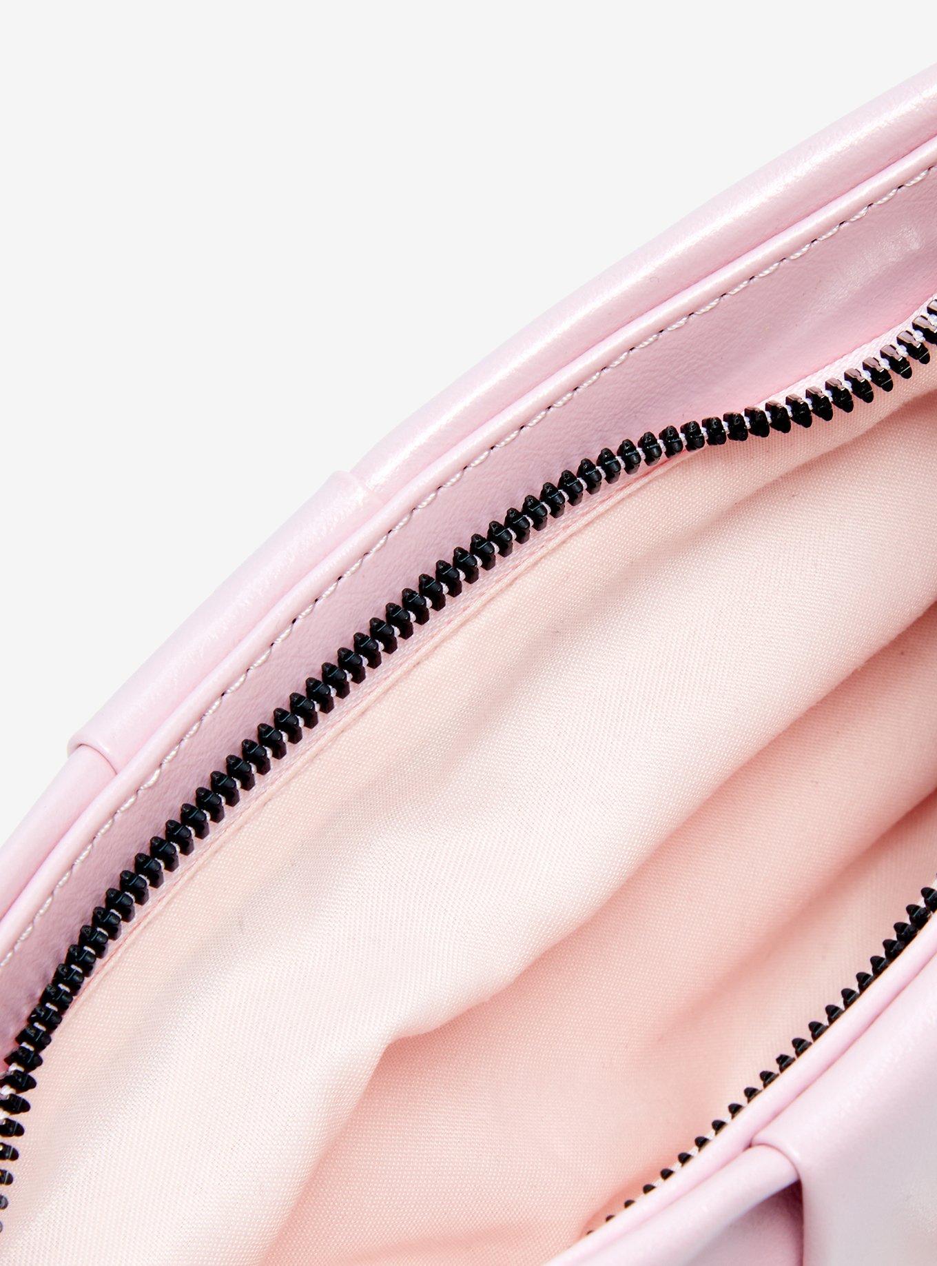 Pink Bow Pearl Shoulder Bag, , alternate