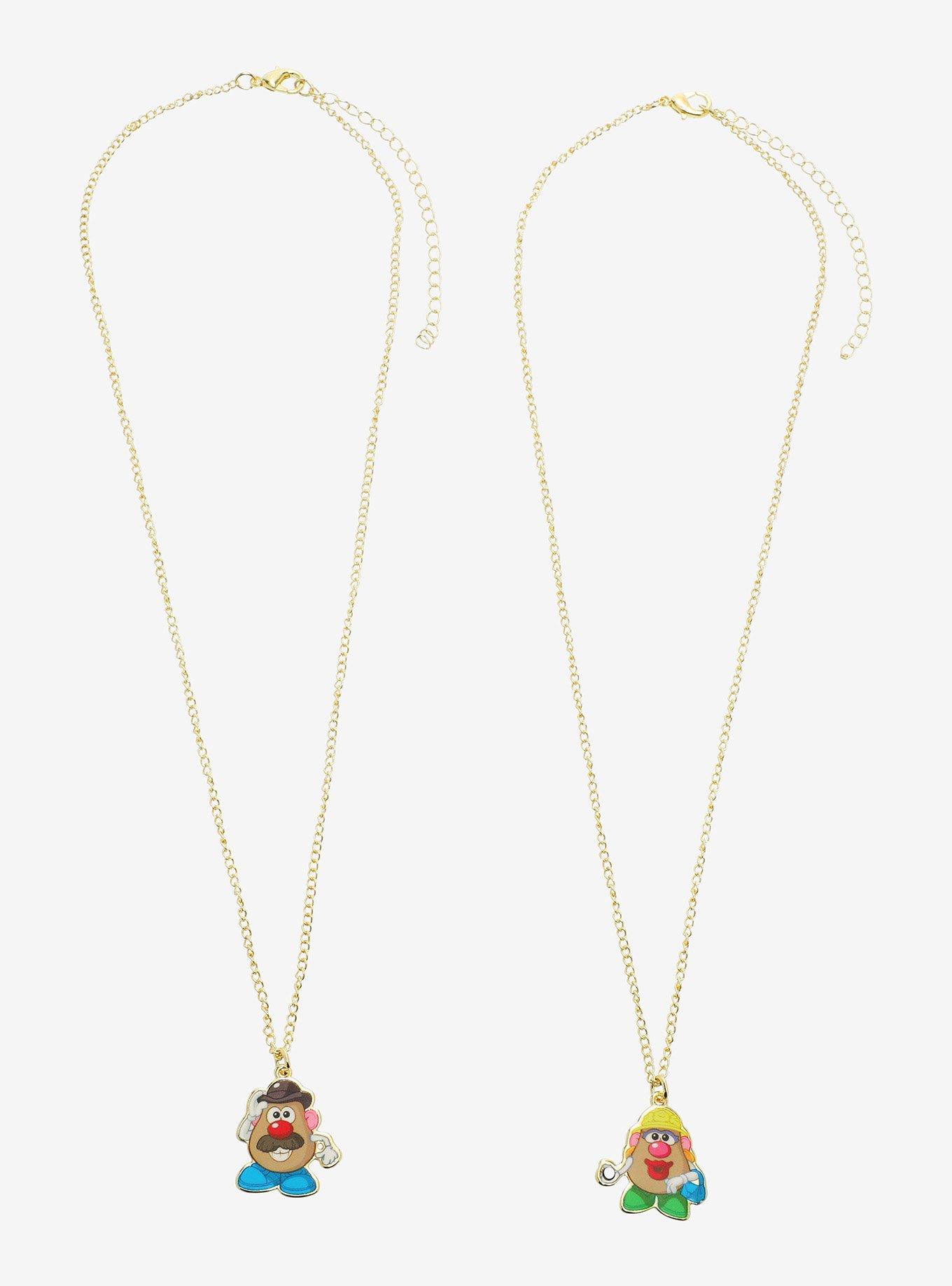 Mr. Potato Head & Mrs. Potato Head Best Friend Necklace Set, , hi-res