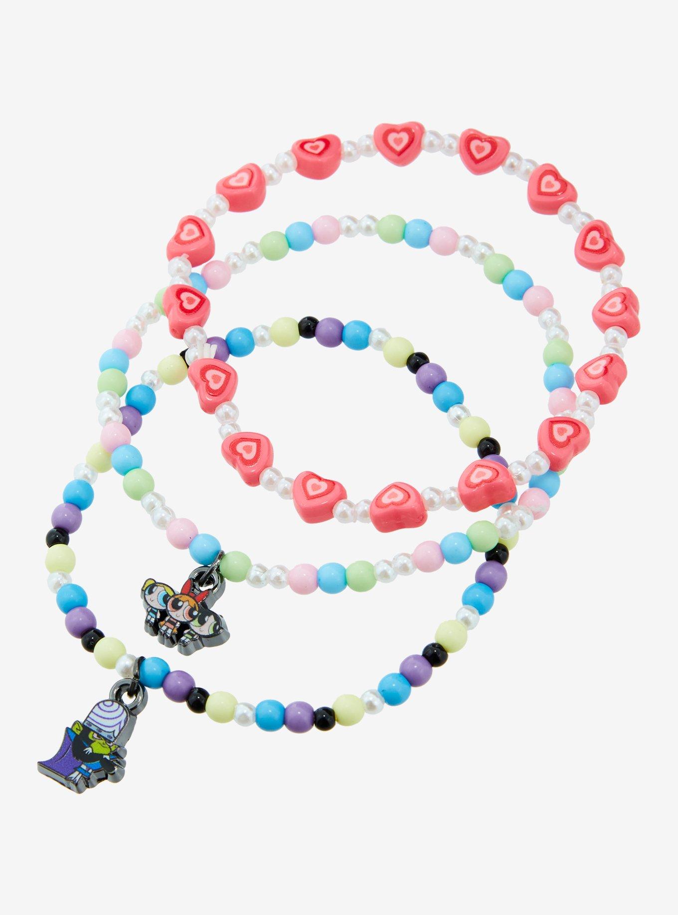 The Powerpuff Girls Trio & Mojo Jojo Bead Bracelet Set, , alternate