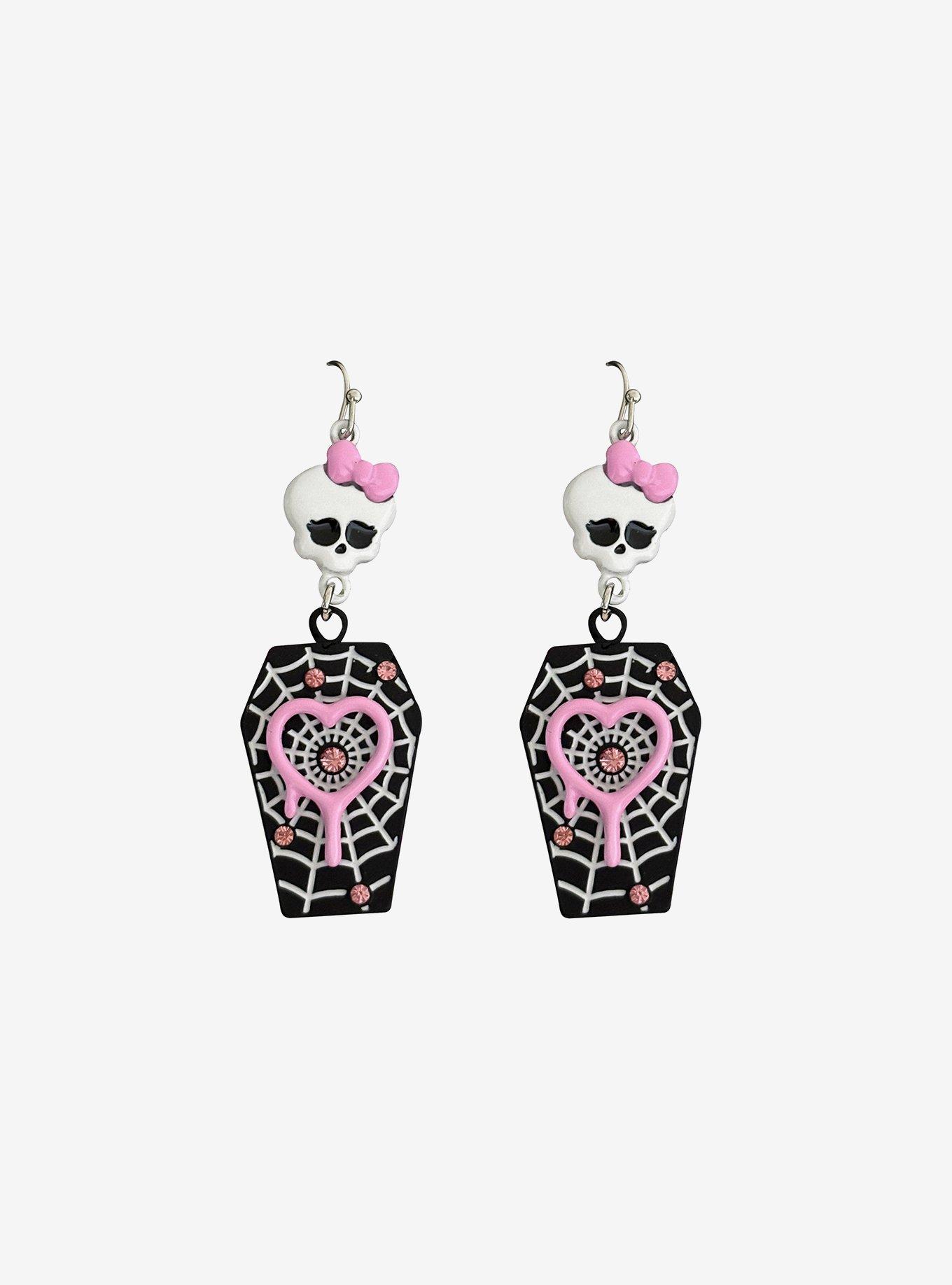 Monster High Draculaura Coffin Earrings, , hi-res