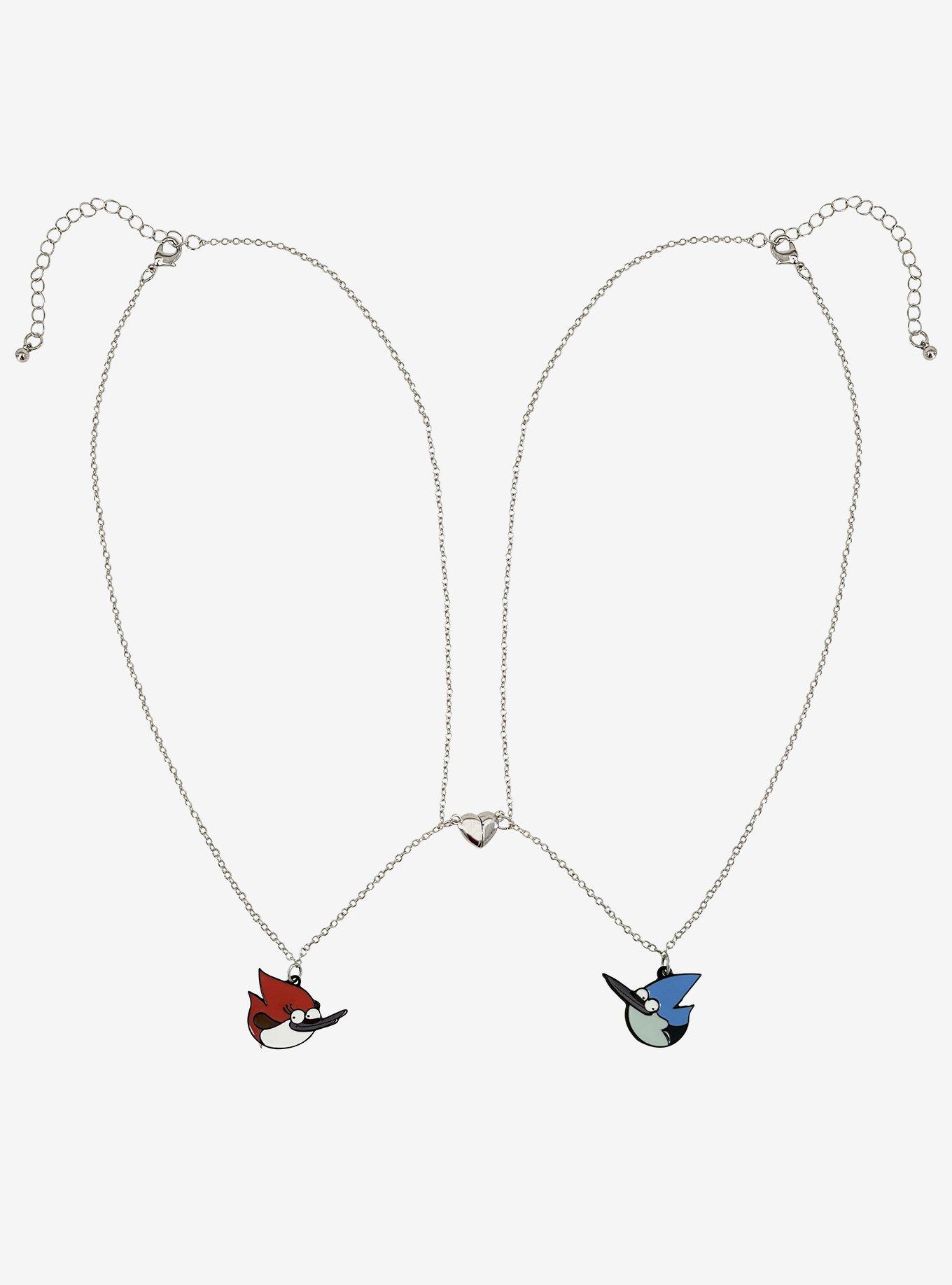 Regular Show Mordecai & Margaret Best Friend Necklace Set, , hi-res