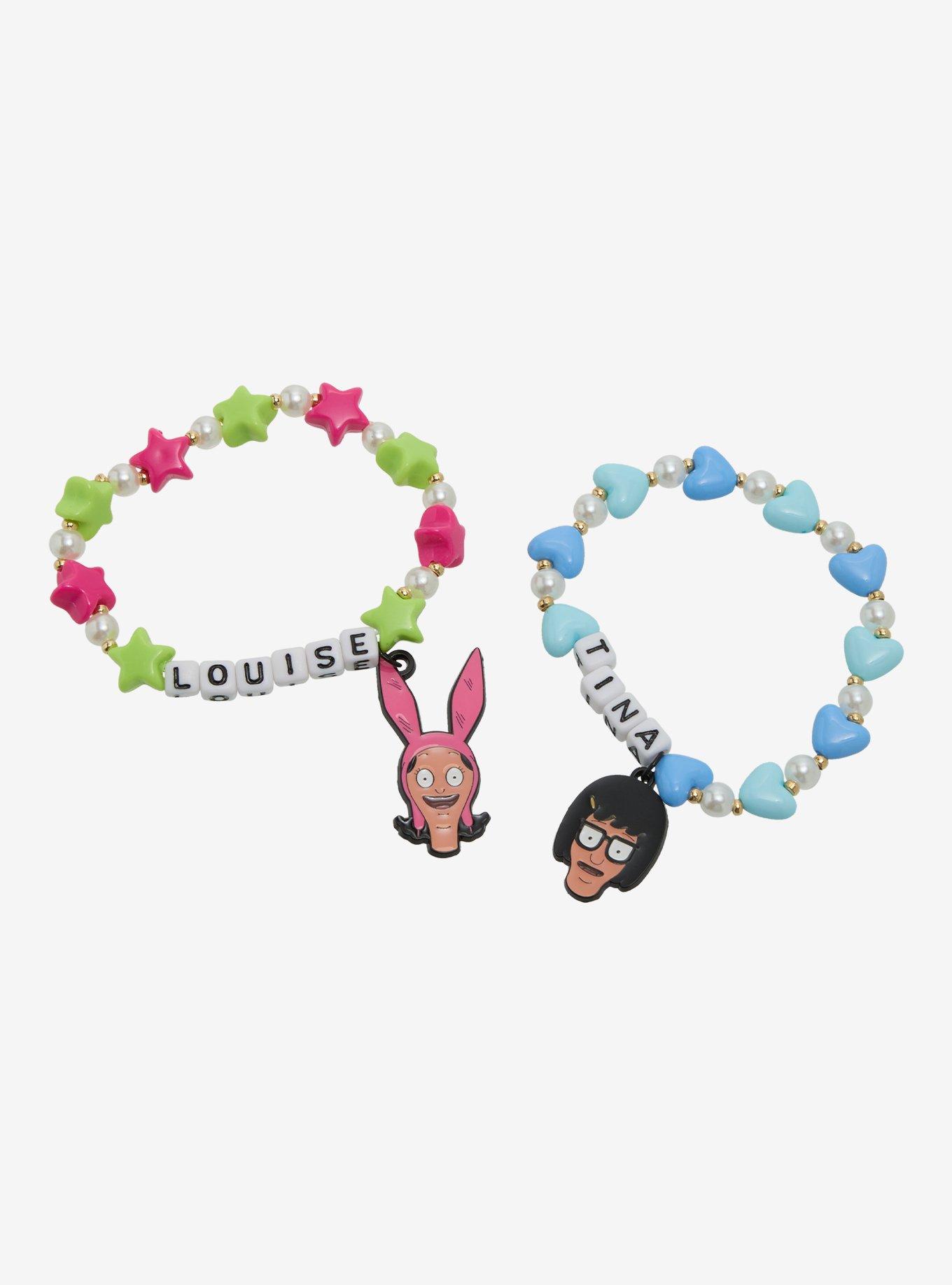 Bob's Burgers Tina & Louise Best Friend Bead Bracelet Set, , hi-res