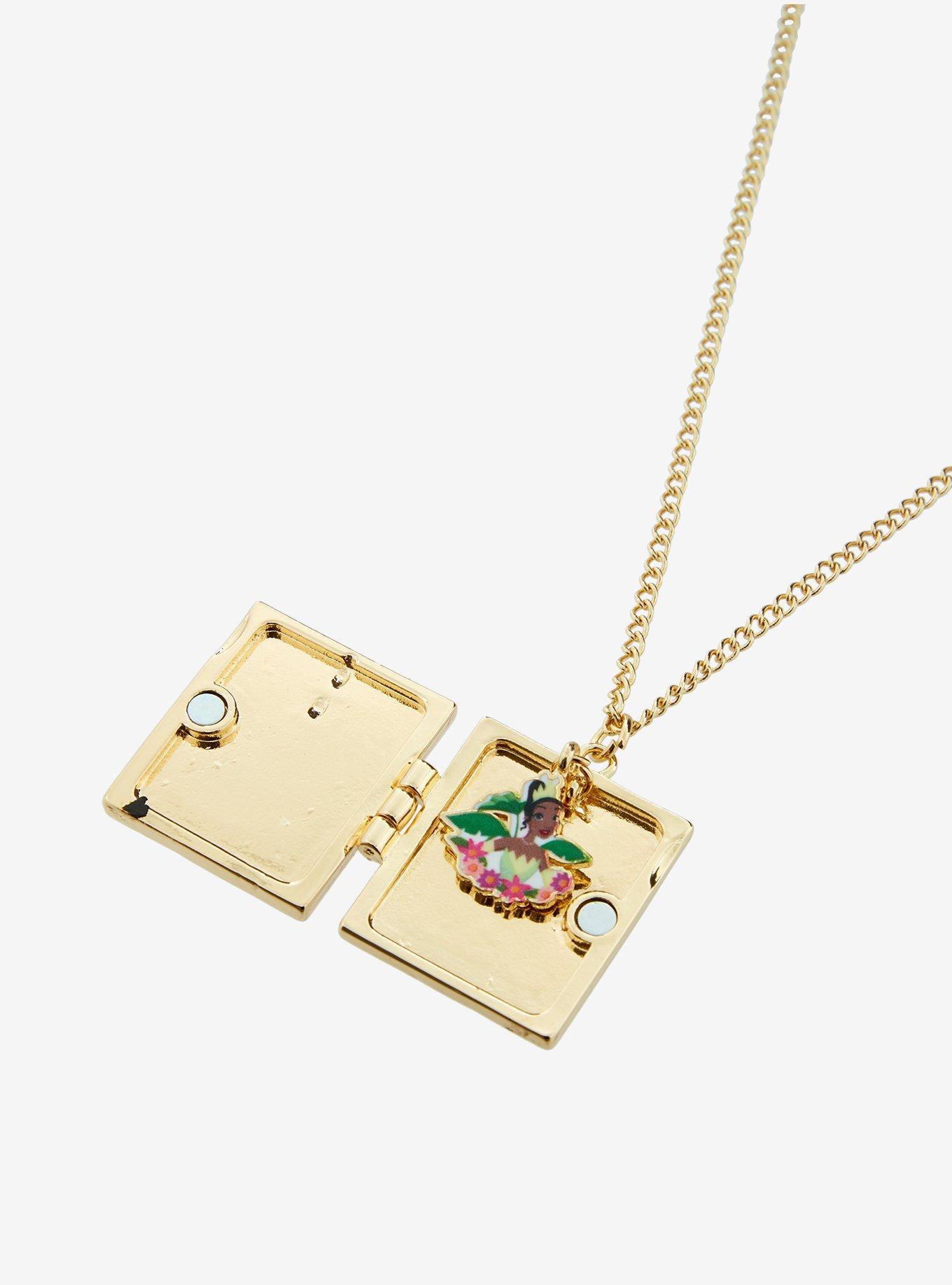 Disney The Princess And The Frog Storybook Locket Necklace, , alternate
