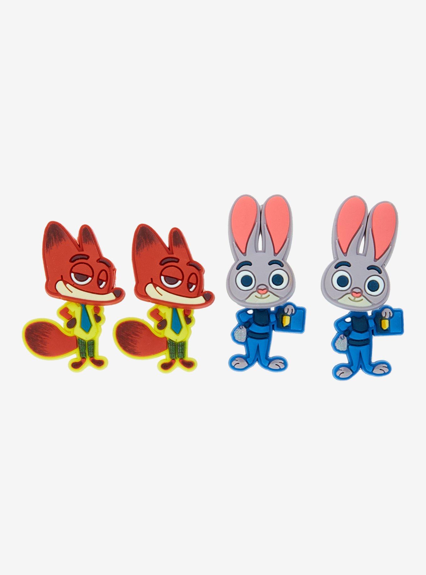 Disney Zootopia Nick & Judy Front/Back Earrings, , hi-res