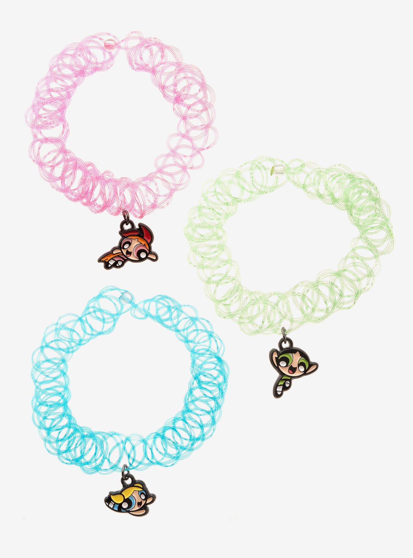 The Powerpuff Girls Trio Tattoo Choker Set, , hi-res