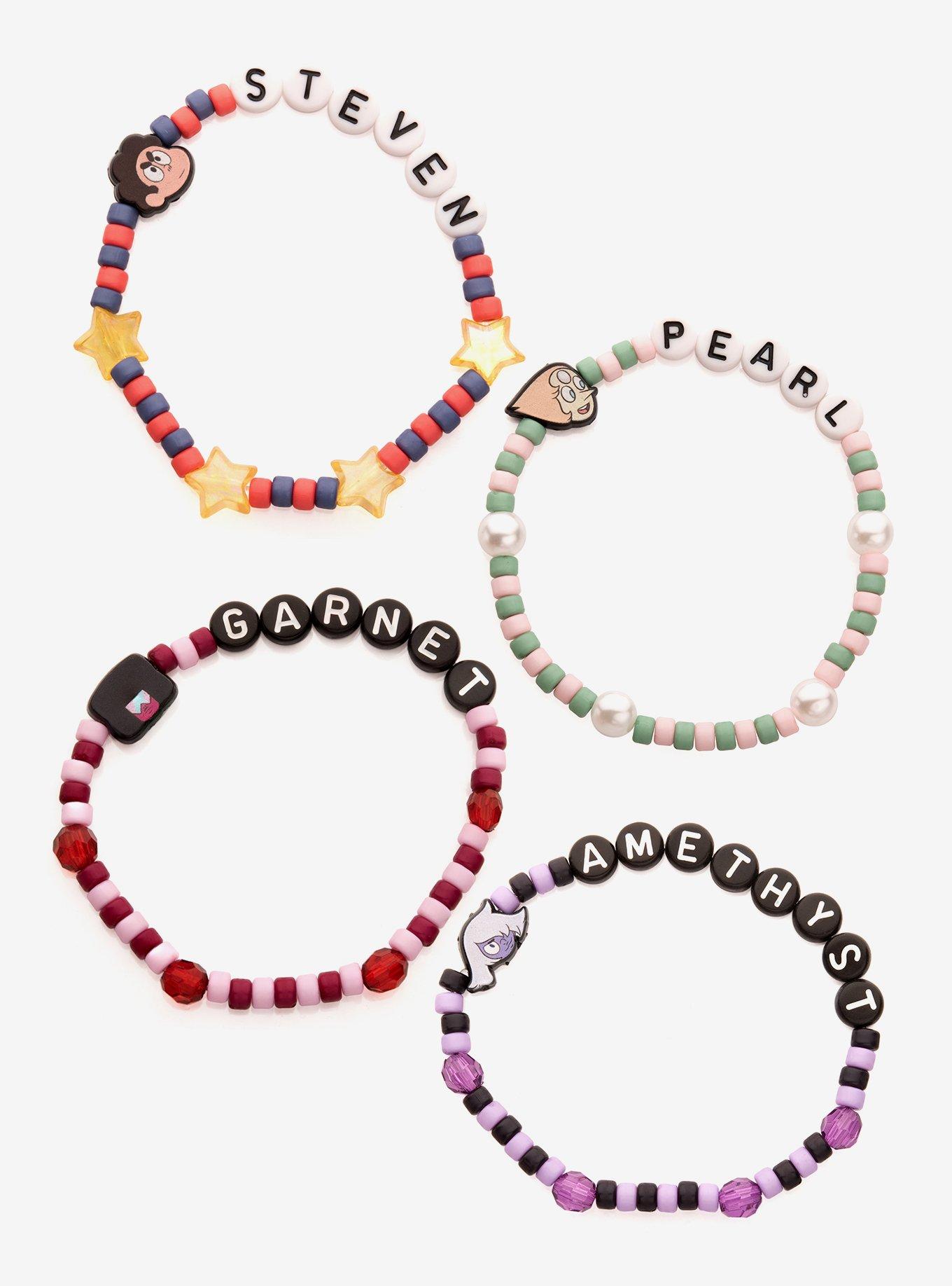 Steven Universe Steven & Gems Bead Bracelet Set, , hi-res