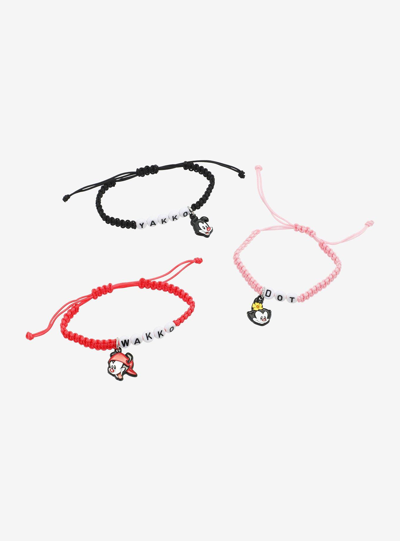 Animaniacs Charm Cord Beaded Bracelet Set, , hi-res