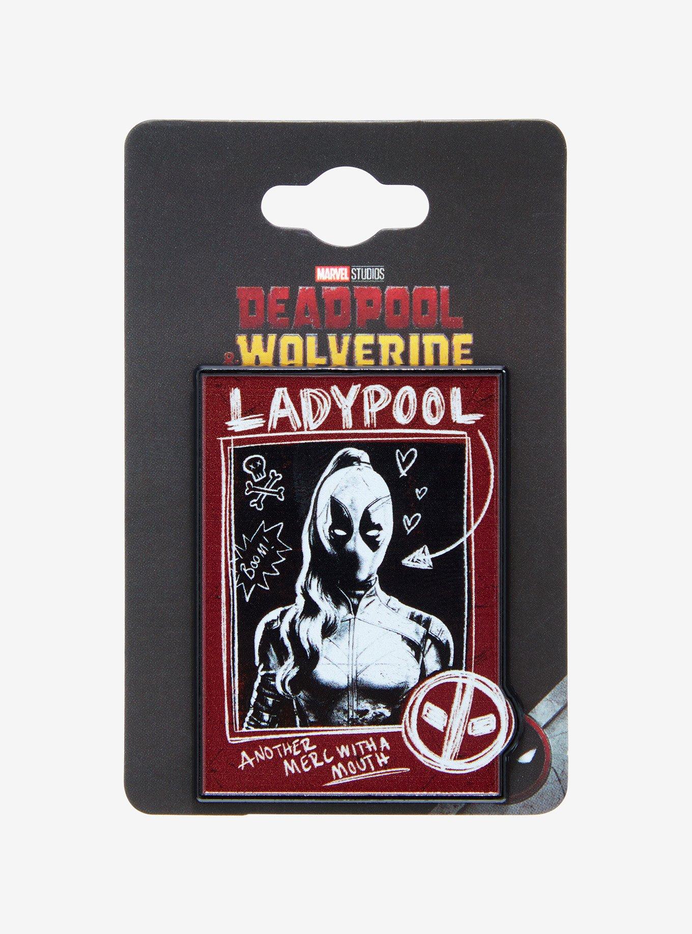 Marvel Deadpool and Wolverine Ladypool Poster Enamel Pin - BoxLunch Exclusive, , alternate