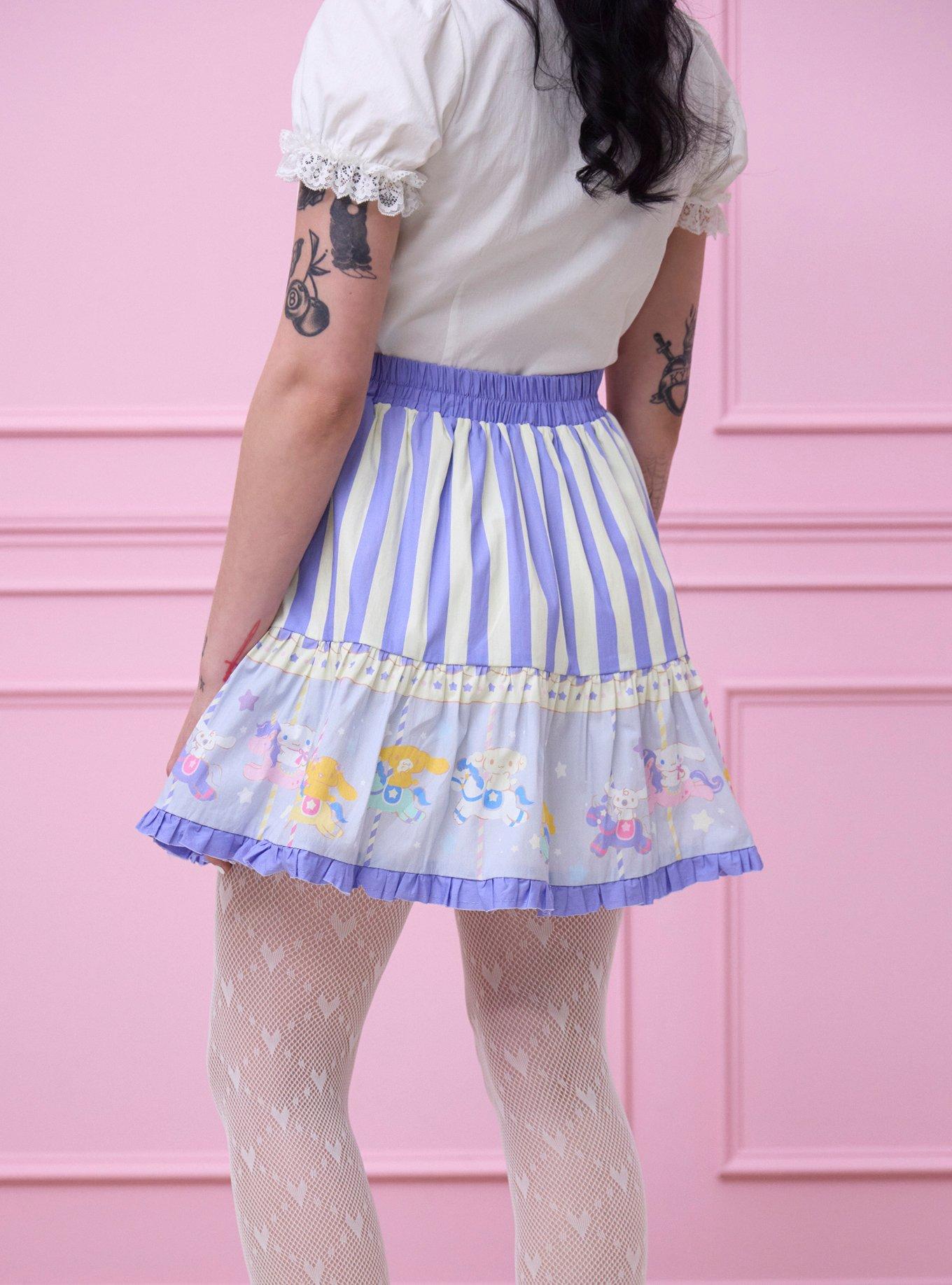 Cinnamoroll Carousel Tiered Skirt | Hot Topic