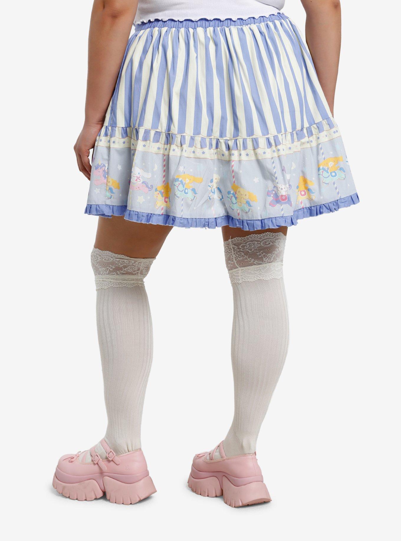 Cinnamoroll Carousel Tiered Skirt Plus Size, , hi-res