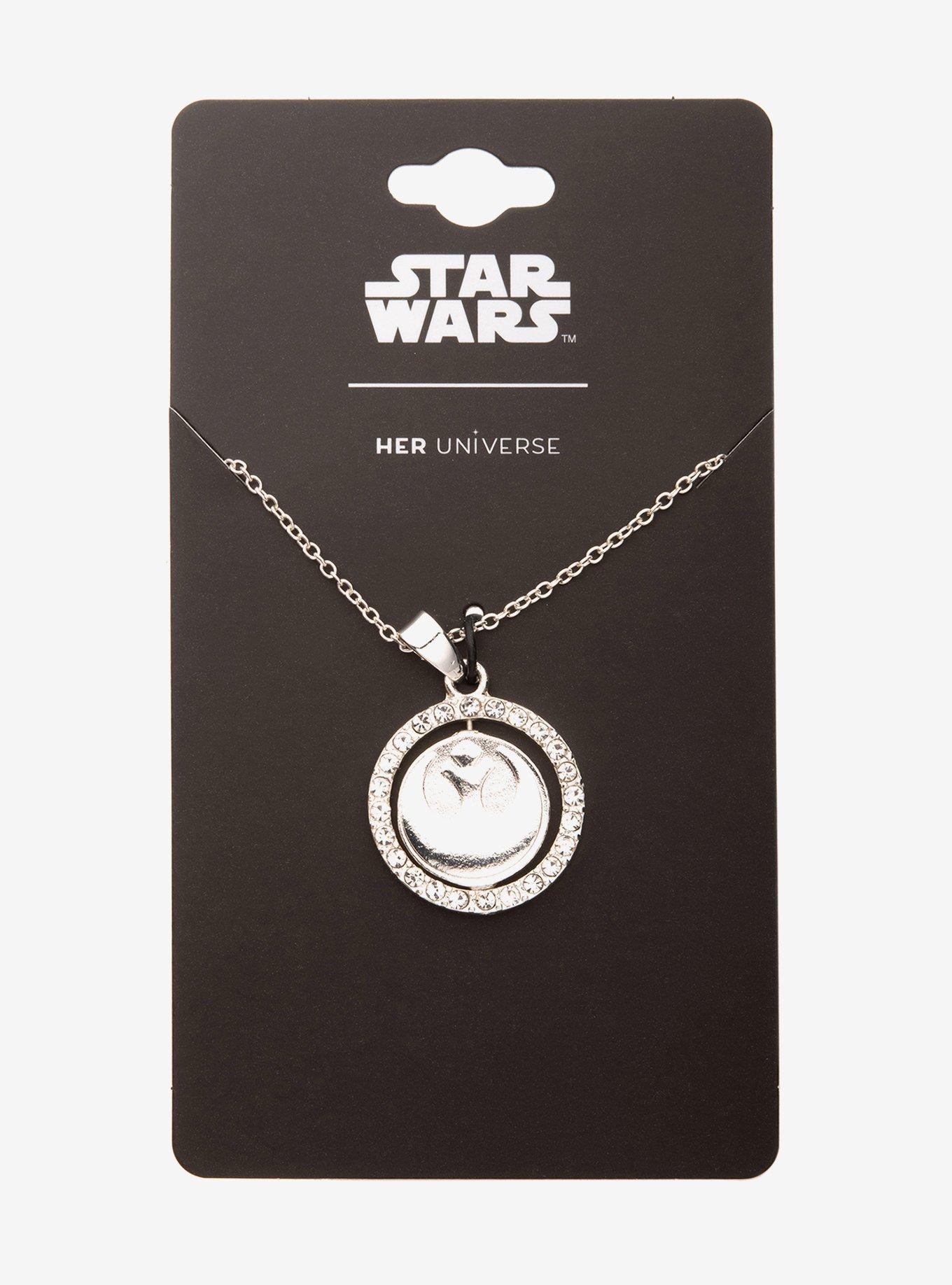 Her Universe Star Wars Rebel Spinning Necklace Her Universe Exclusive, , alternate