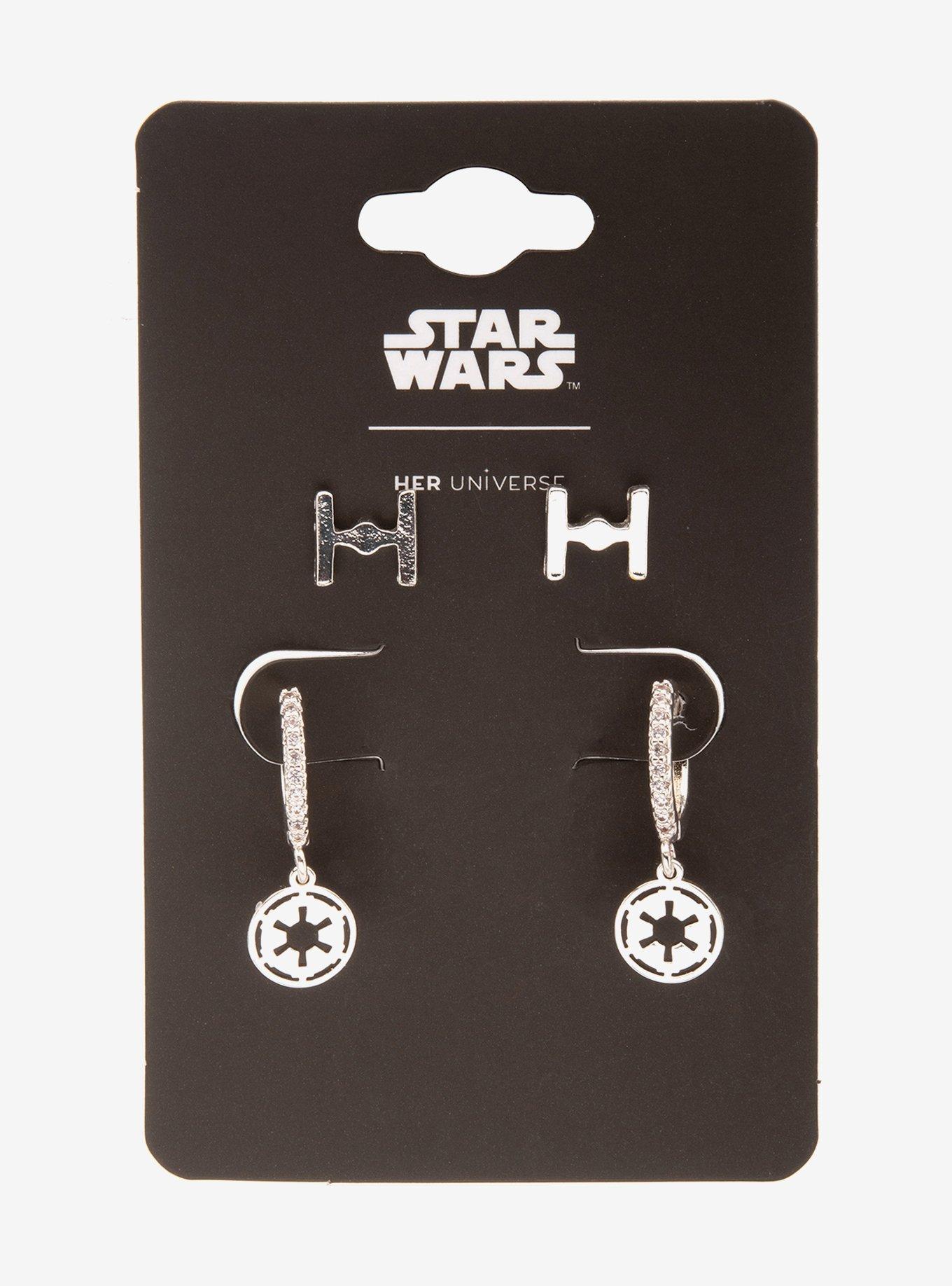 Her Universe Star Wars Imperial Earring Set 2 Pair Her Universe Exclusive, , alternate