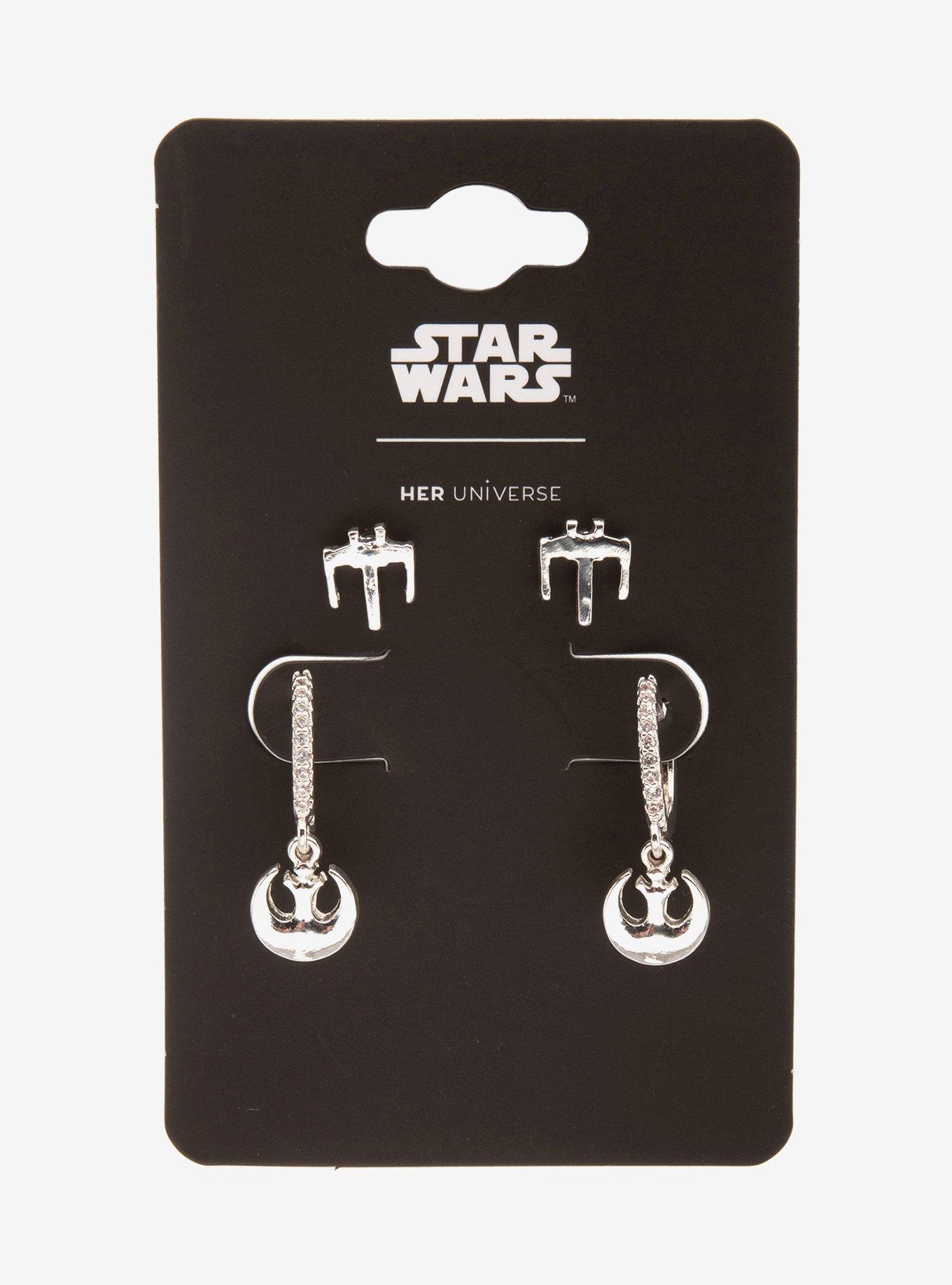 Her Universe Star Wars Rebel Earring Set 2 Pair Her Universe Exclusive, , alternate