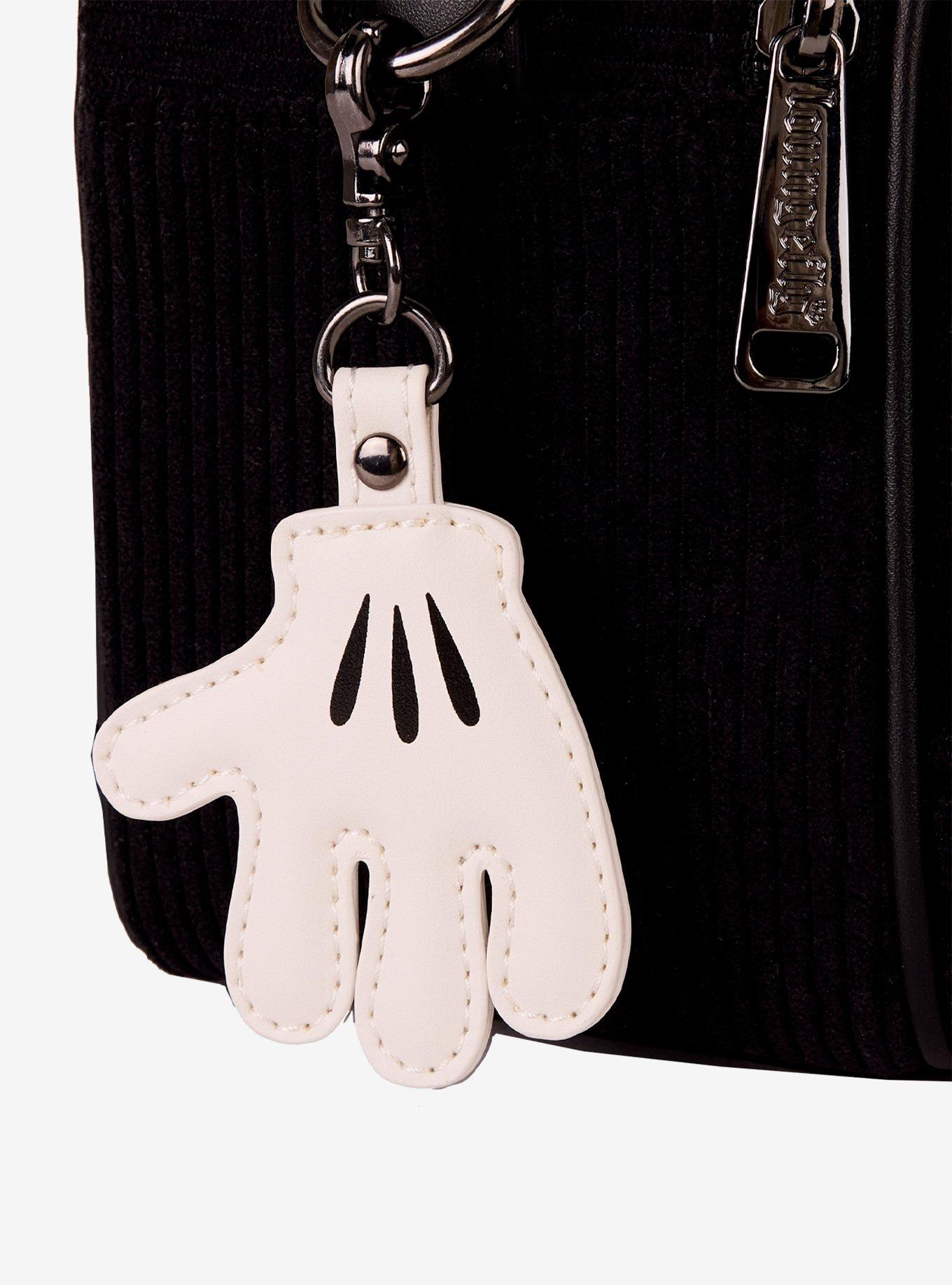 Loungefly Disney Mickey Mouse Corduroy Ears Mini Backpack Convertible Crossbody Bag, , alternate