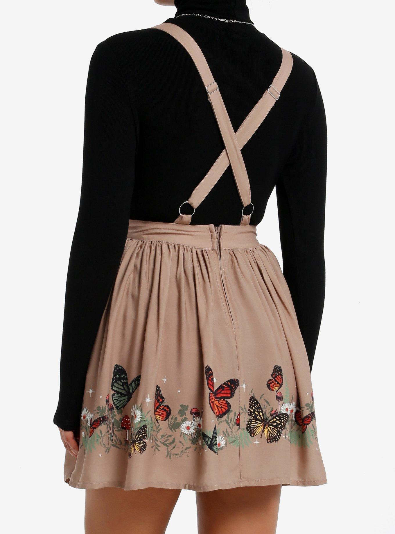Thorn & Fable Brown Butterfly Skirtall, MULTI, alternate